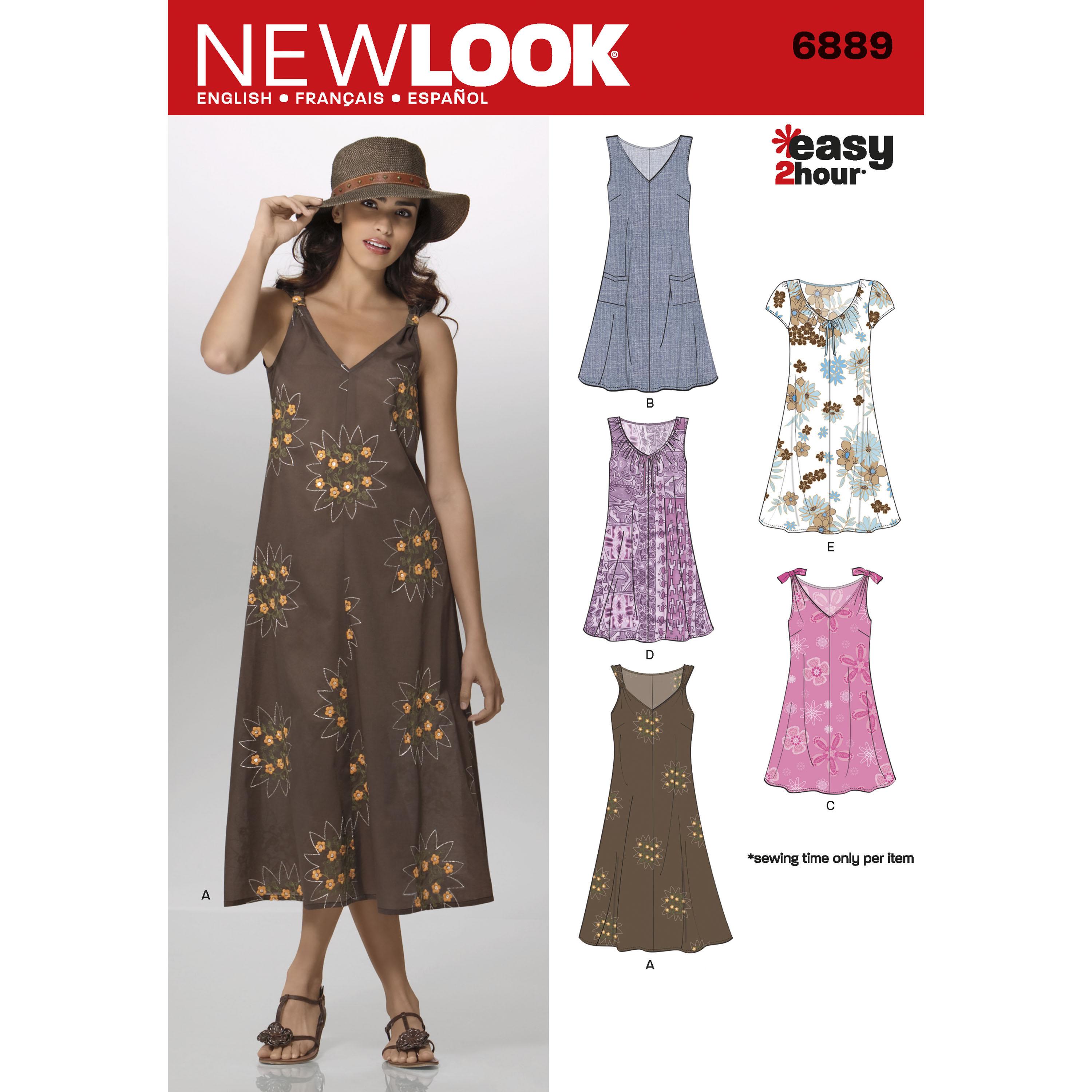 NewLook N6889 Misses Dresses