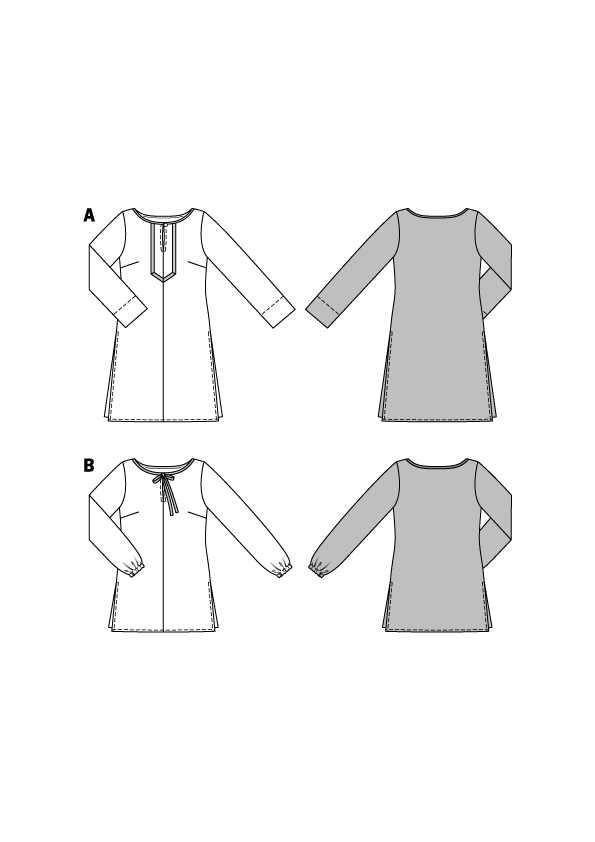 Burda B6683 Women's Tunic Sewing Pattern