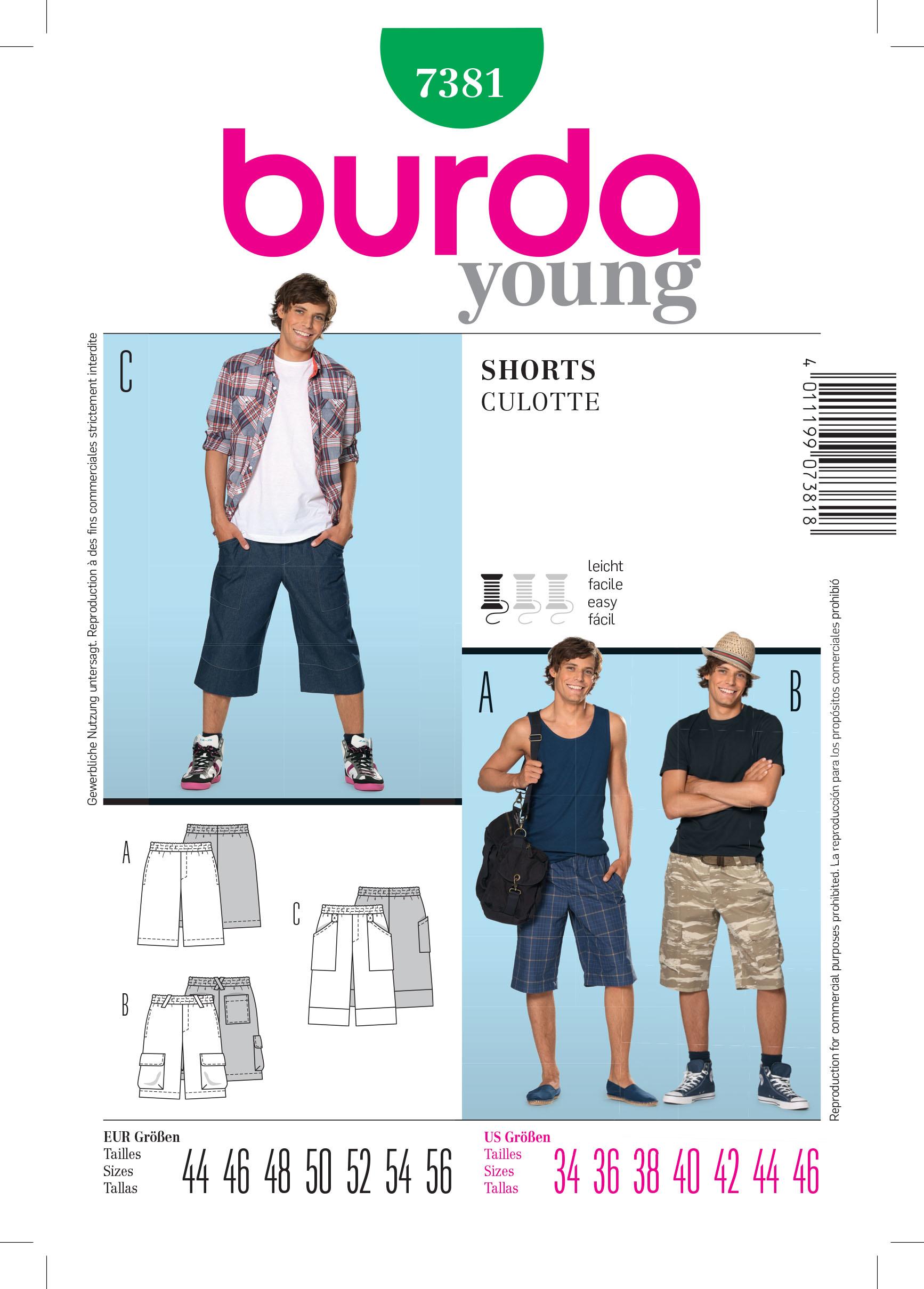 Burda B7381 Burda, Shorts