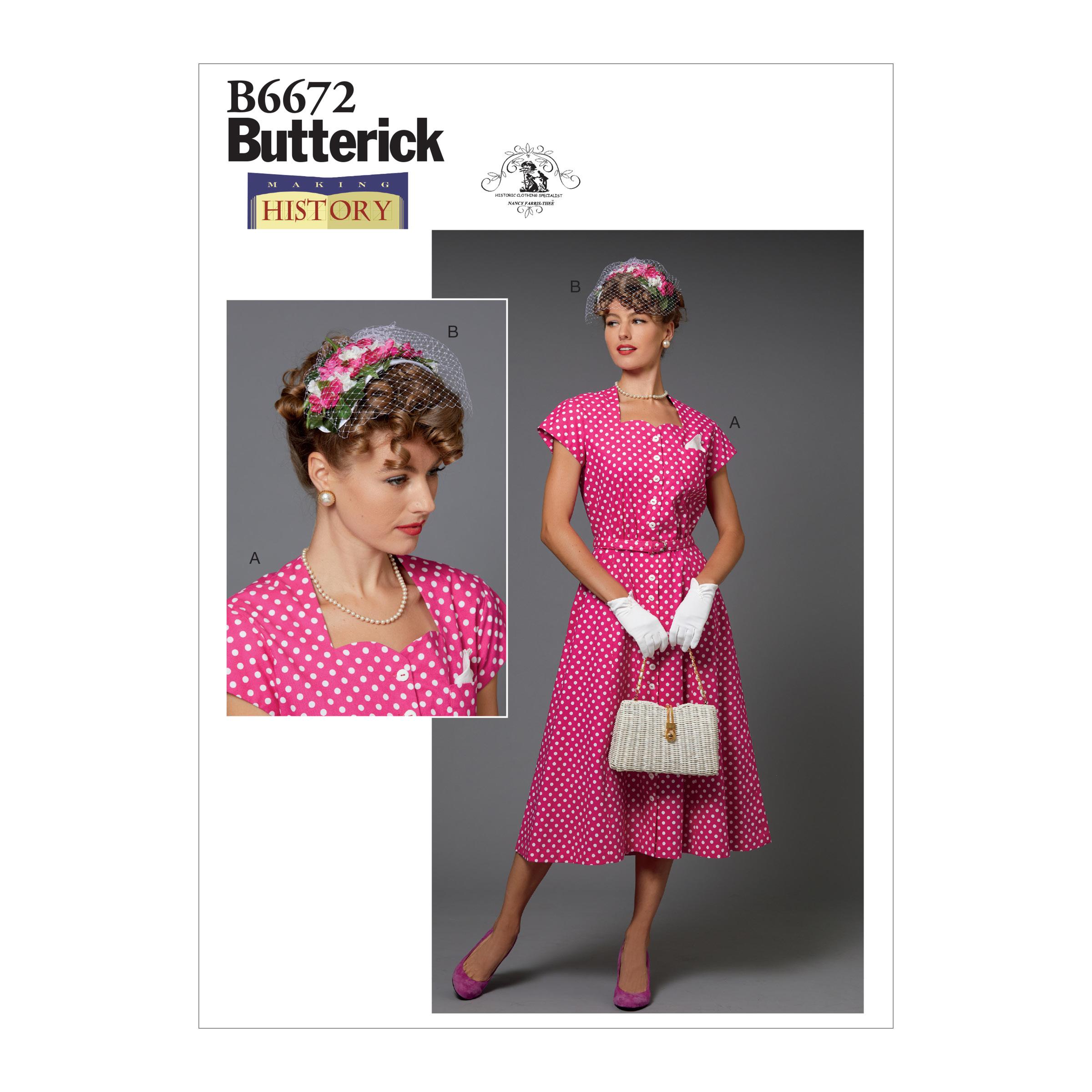 Butterick B6672 Misses' Costume and Hat