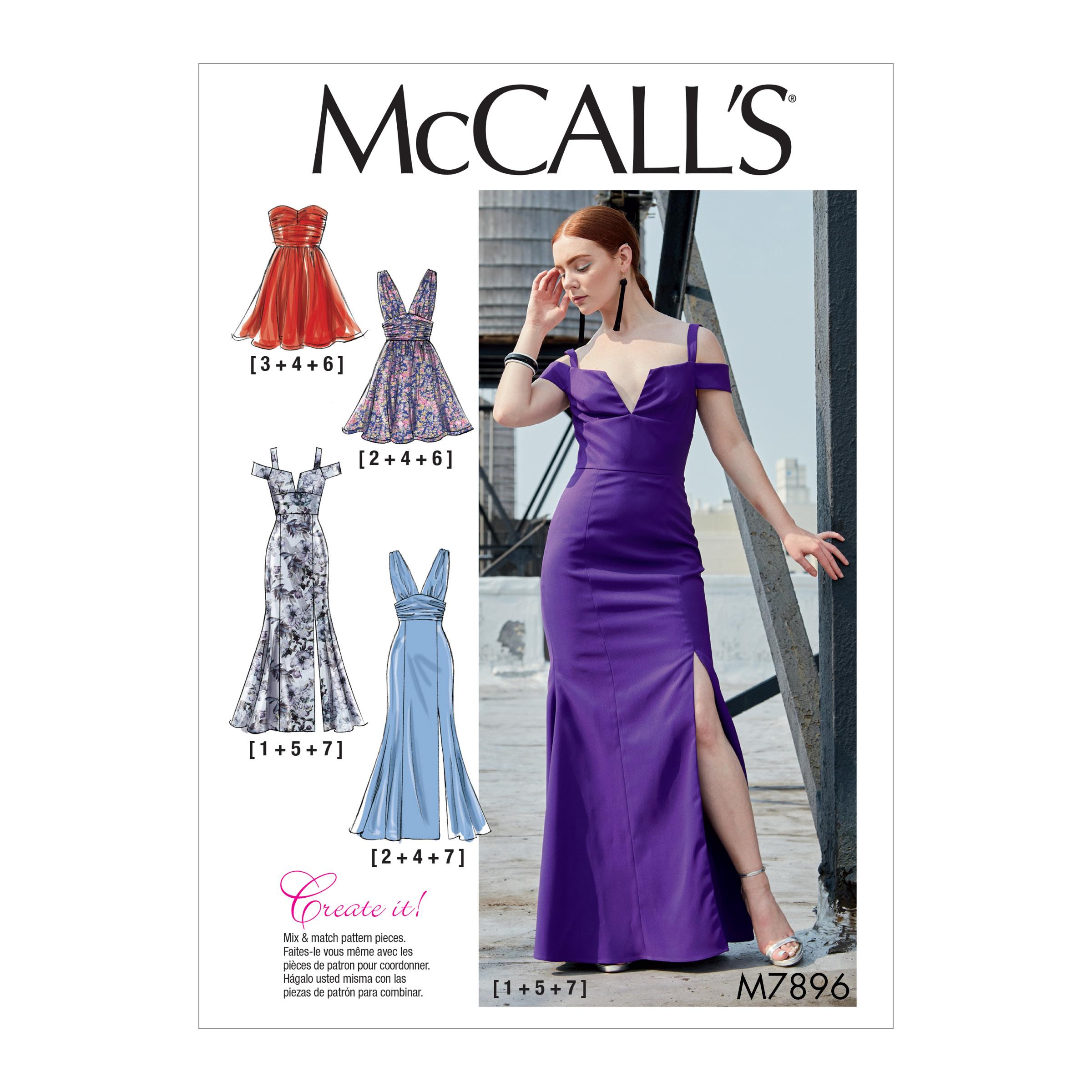 McCalls M7896 Misses Dresses