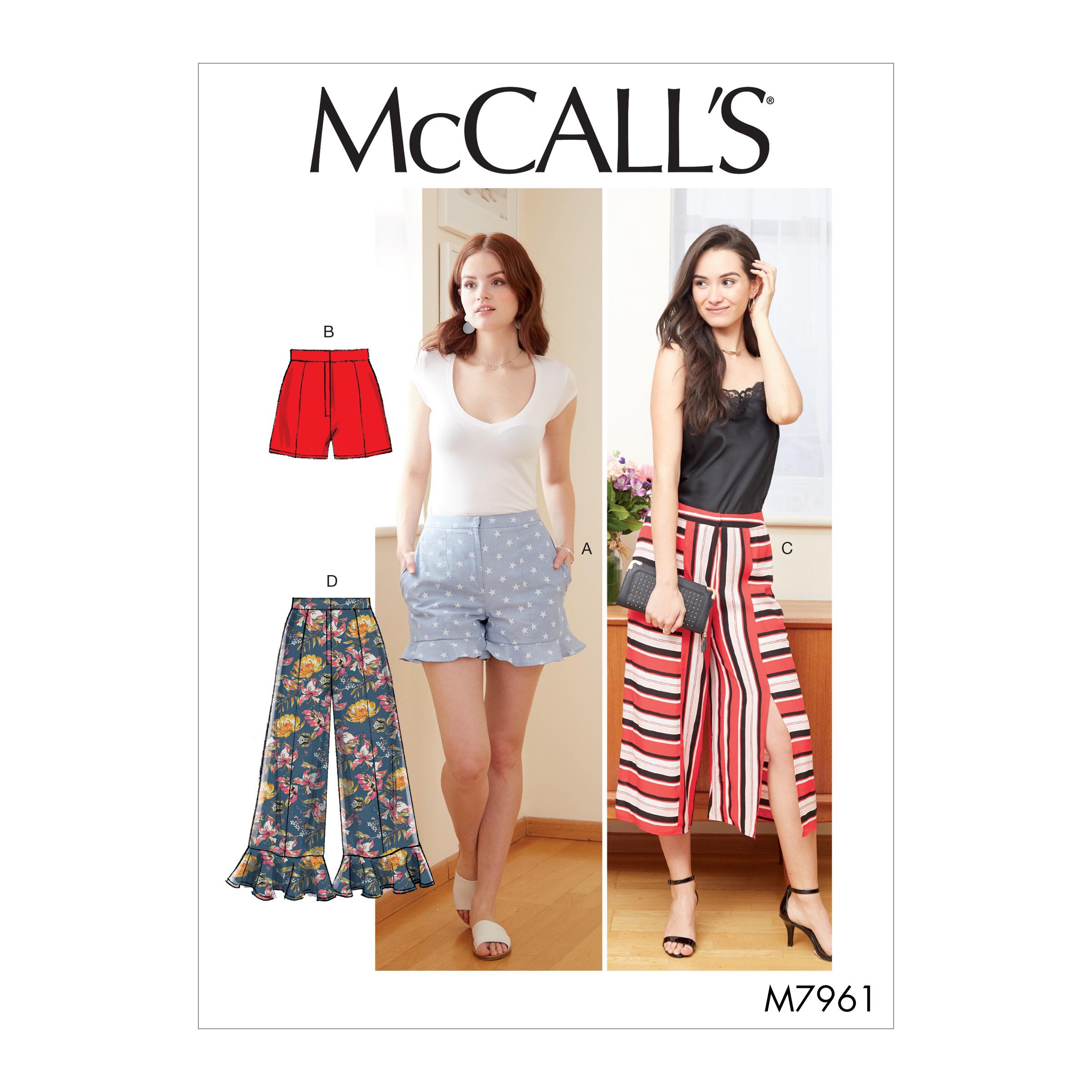 McCalls M7961 Misses Pants, Jumpsuits & Shorts
