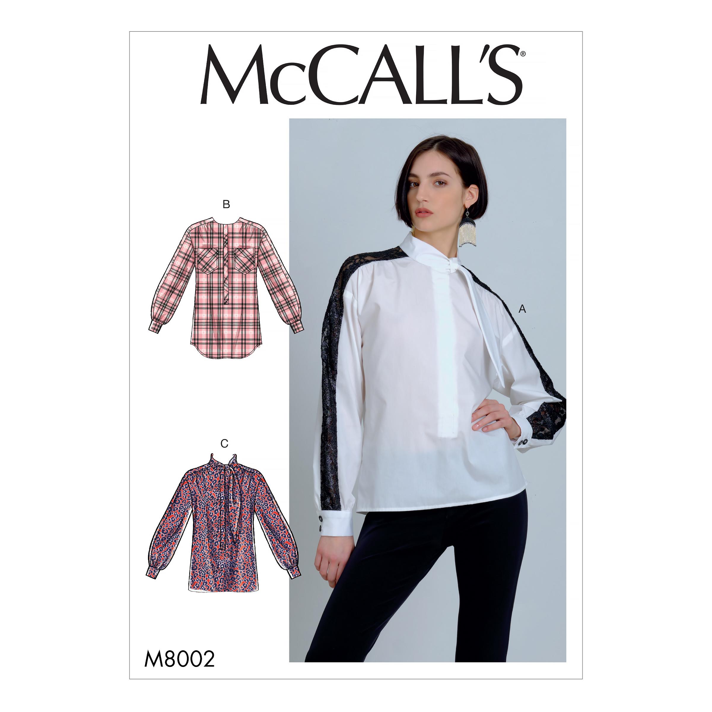 McCalls M8002 Misses Tops
