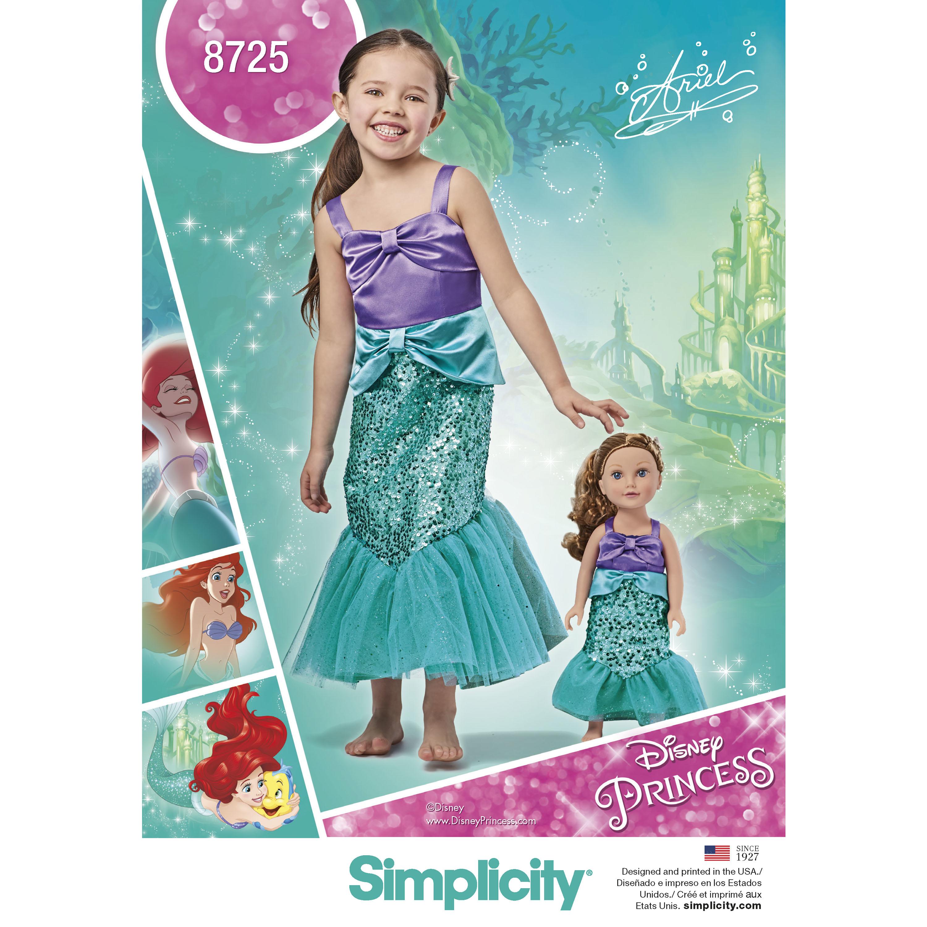 Simplicity S8725 Child's and 18" Doll Costumes