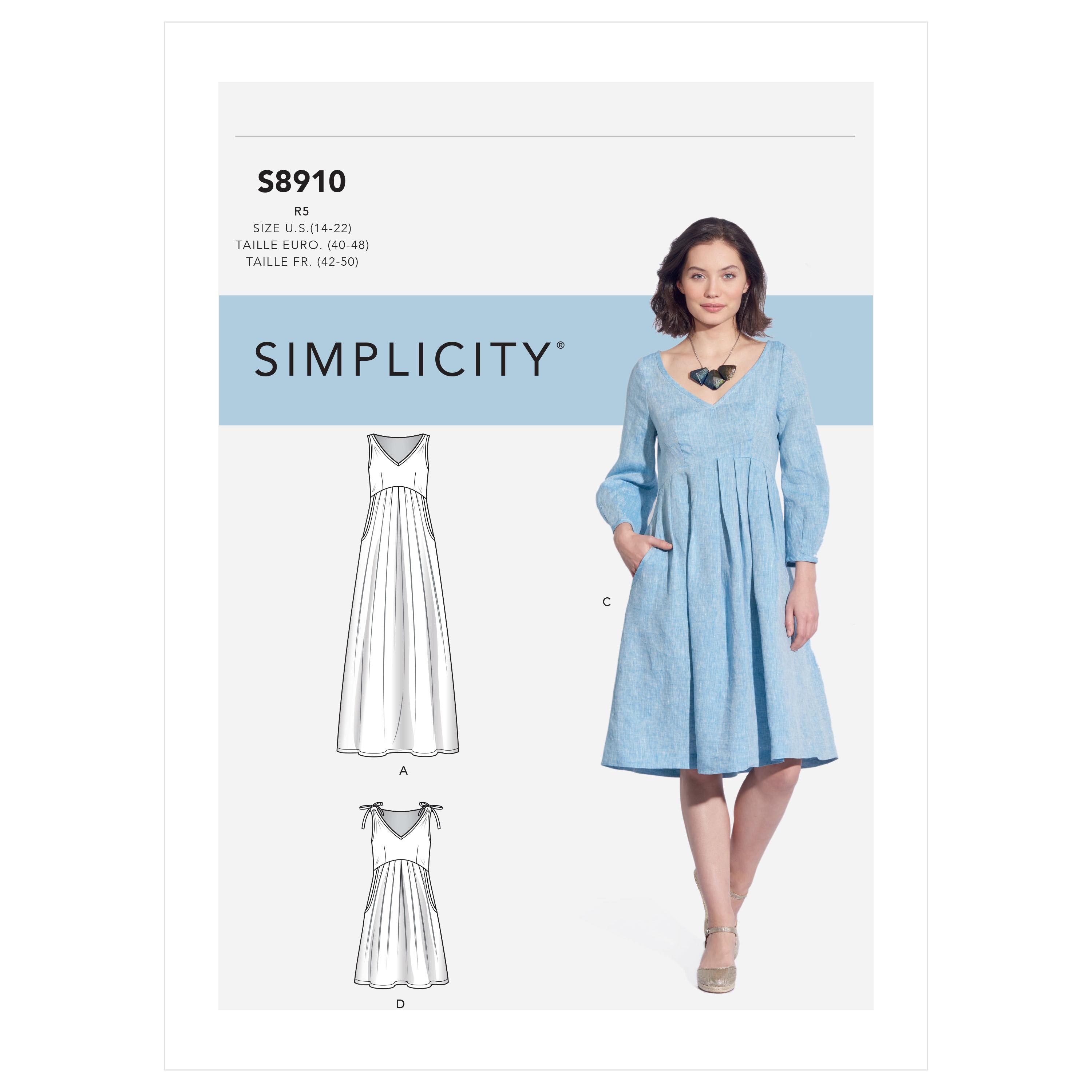 Simplicity S8910 Misses' Dress