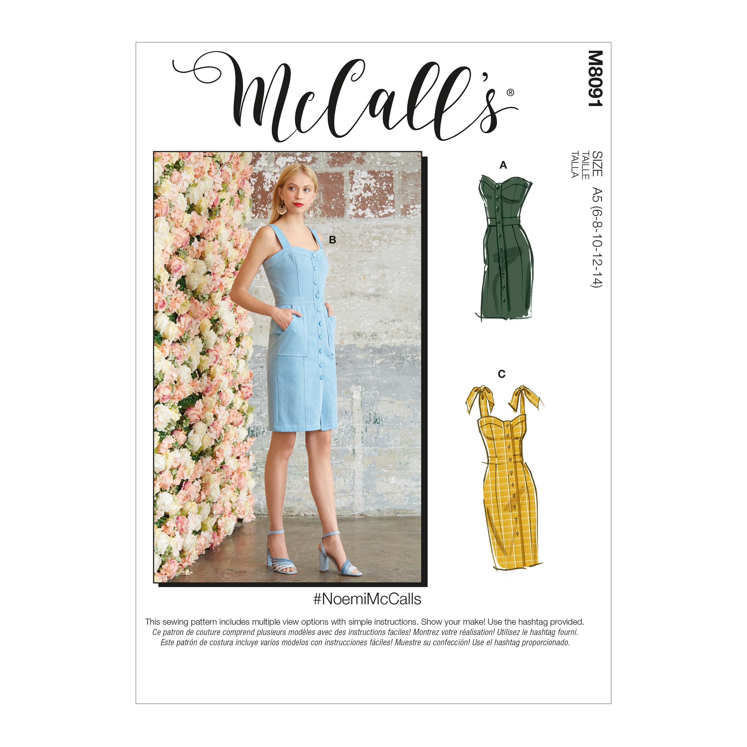 McCalls M8091 #NoemiMcCalls - Misses' Dresses