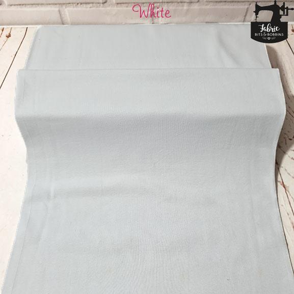 White Tubular Jersey Ribbing Fabric