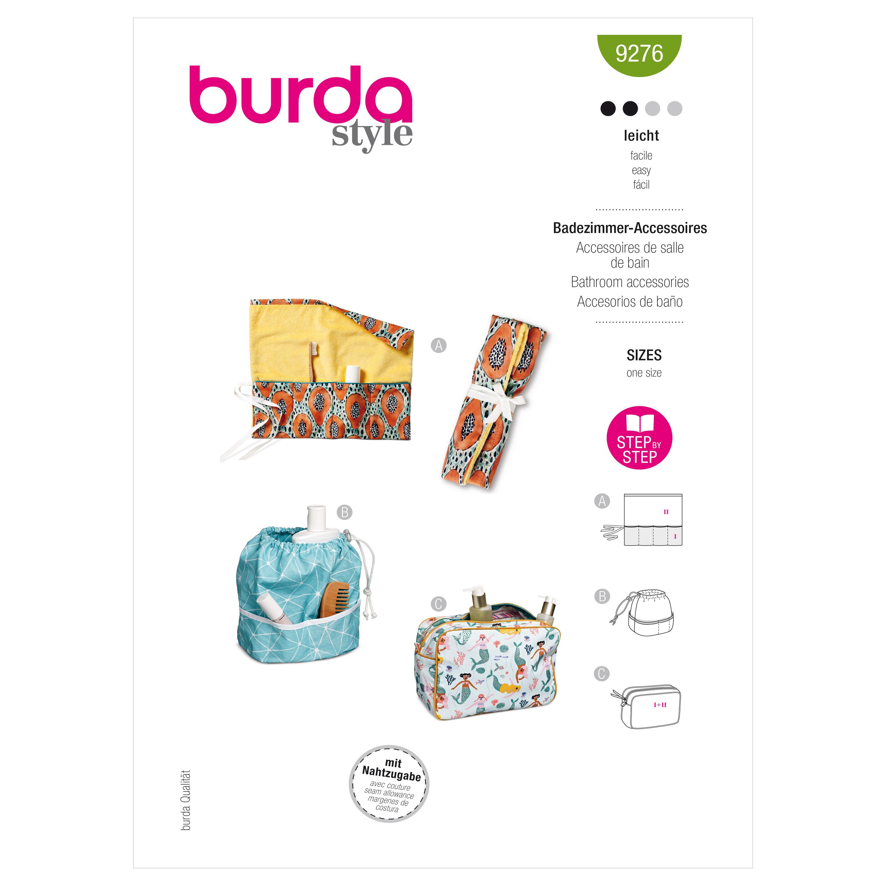 Burda Style Pattern 9276 Bathroom Accessories