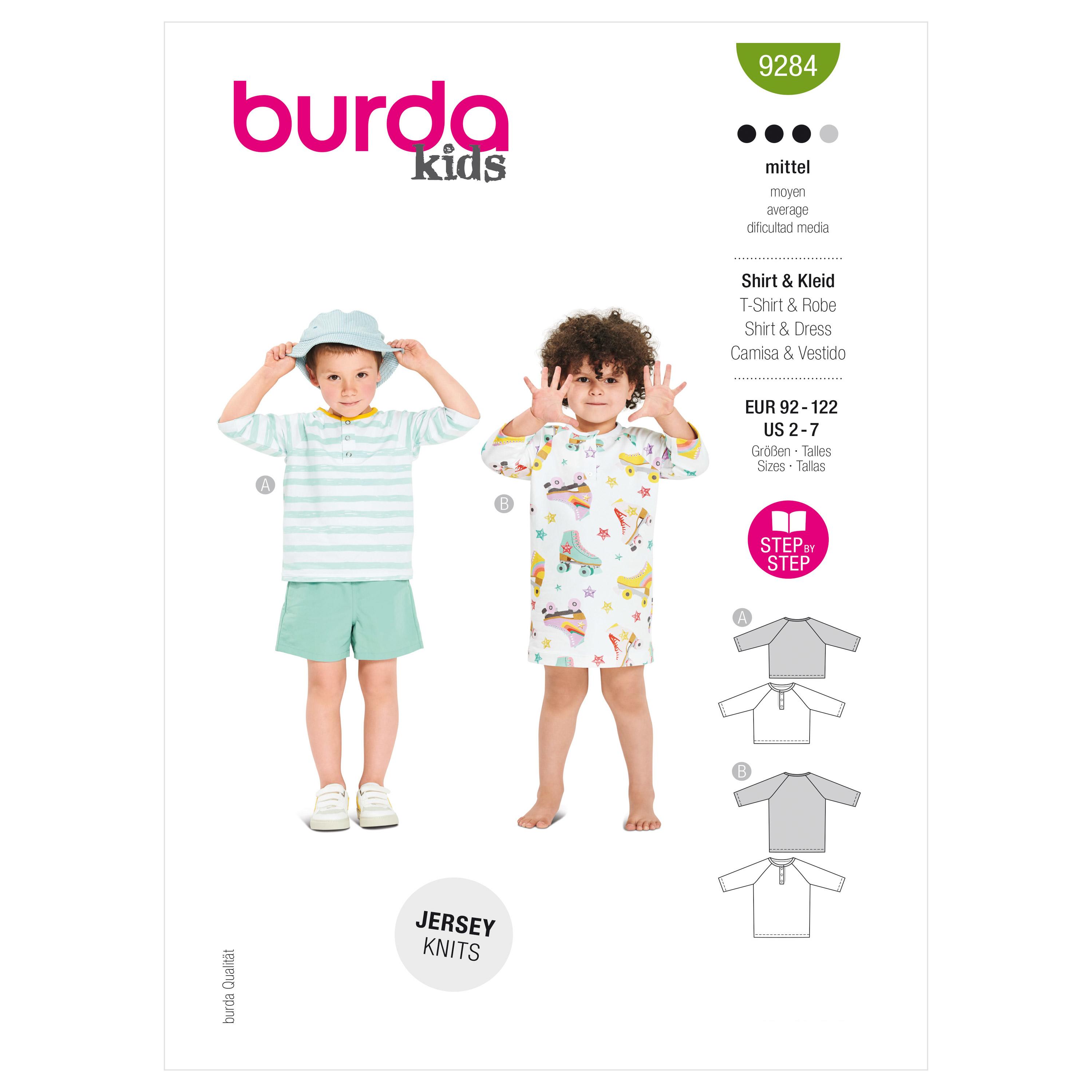 Burda Style Pattern 9284 Children's Top and Dress