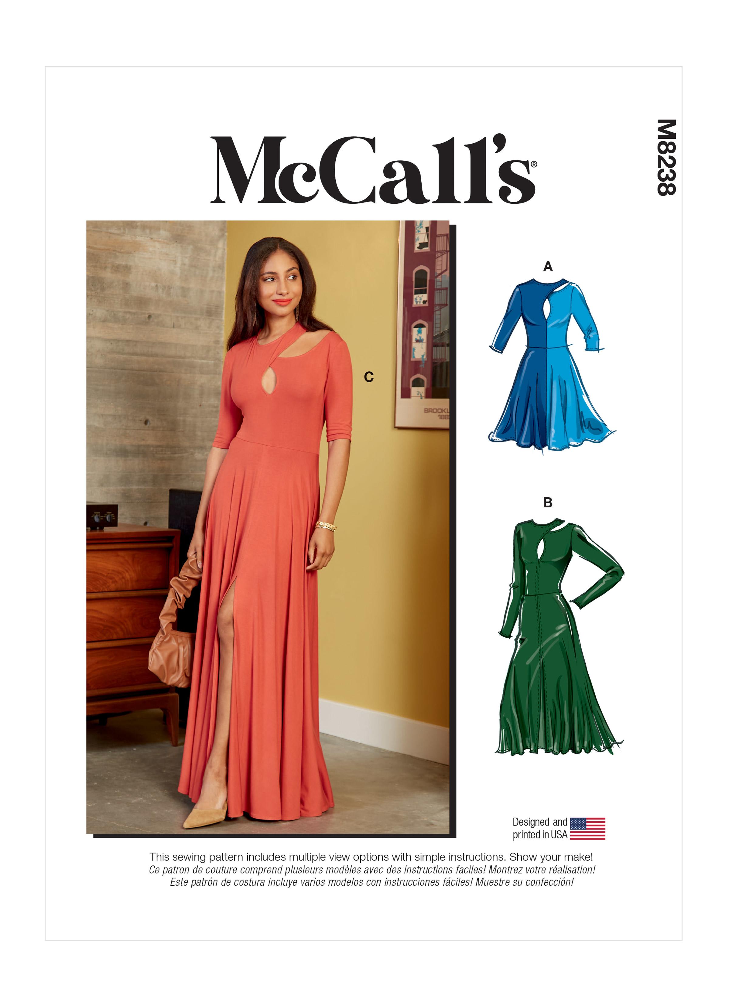 McCalls M8238 Misses' Dresses