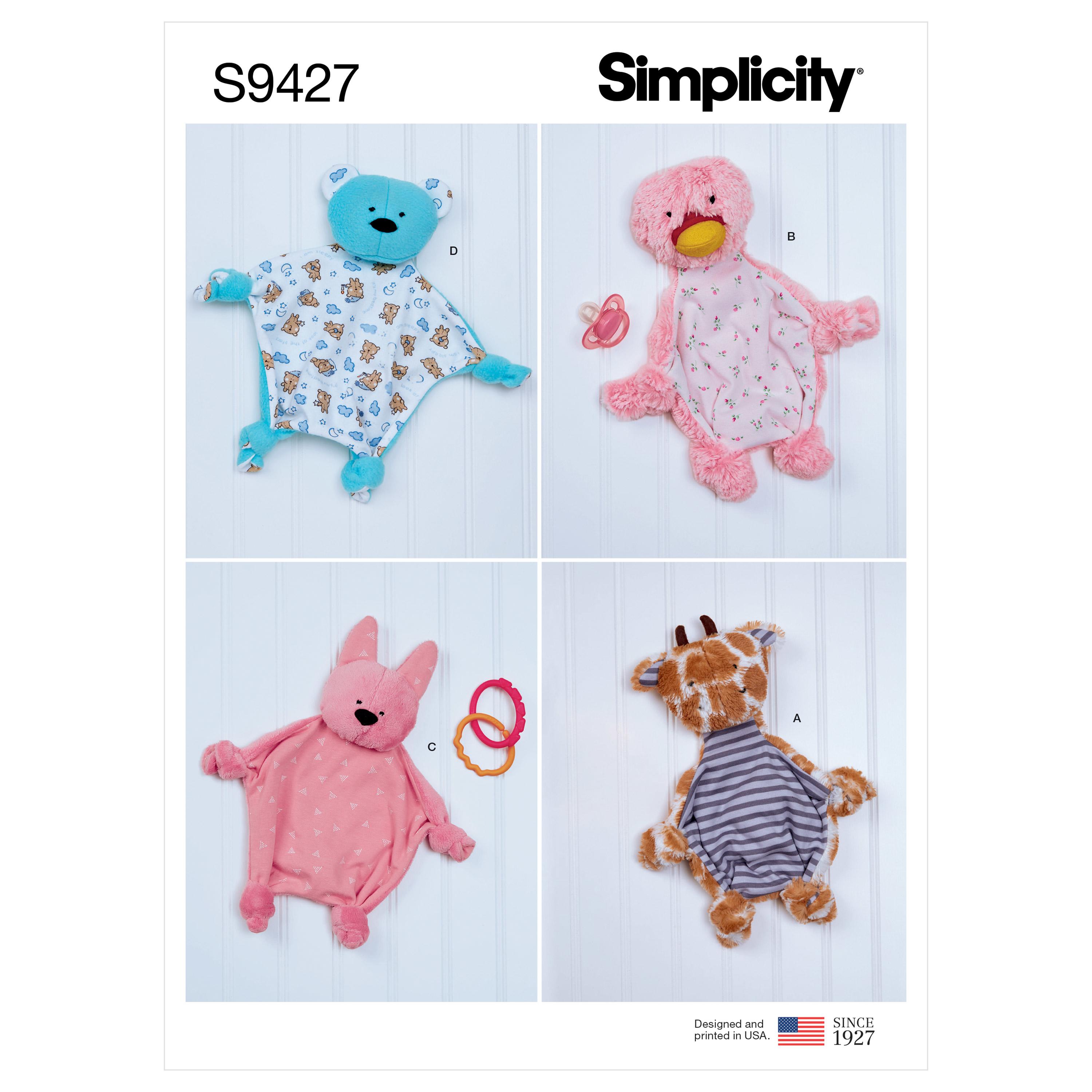 Simplicity Sewing Pattern S9427 Baby Sensory Blankets
