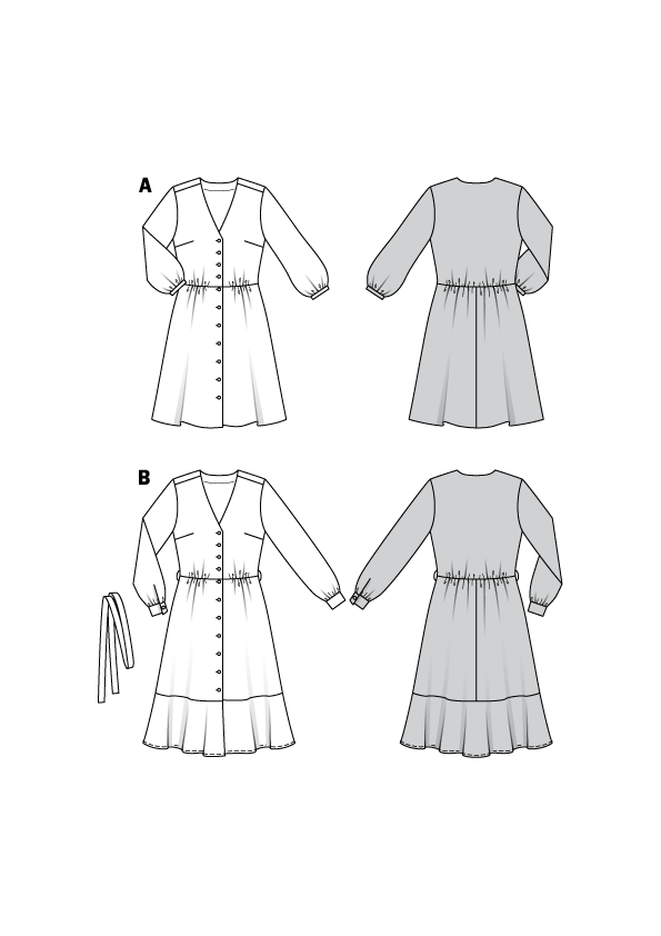 Burda B6237 Dress Sewing Pattern