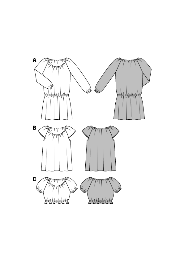 Burda B6684 Women's Dress & Blouse Sewing Pattern