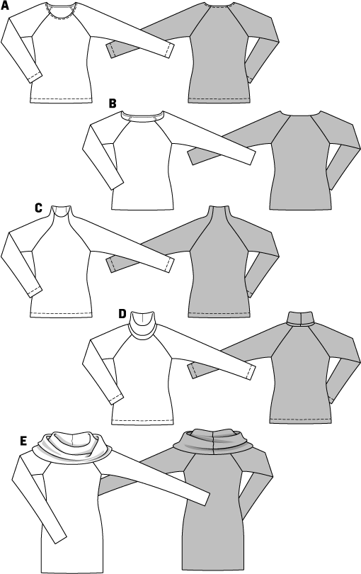 Burda B6990 Burda T-Shirt Sewing Pattern