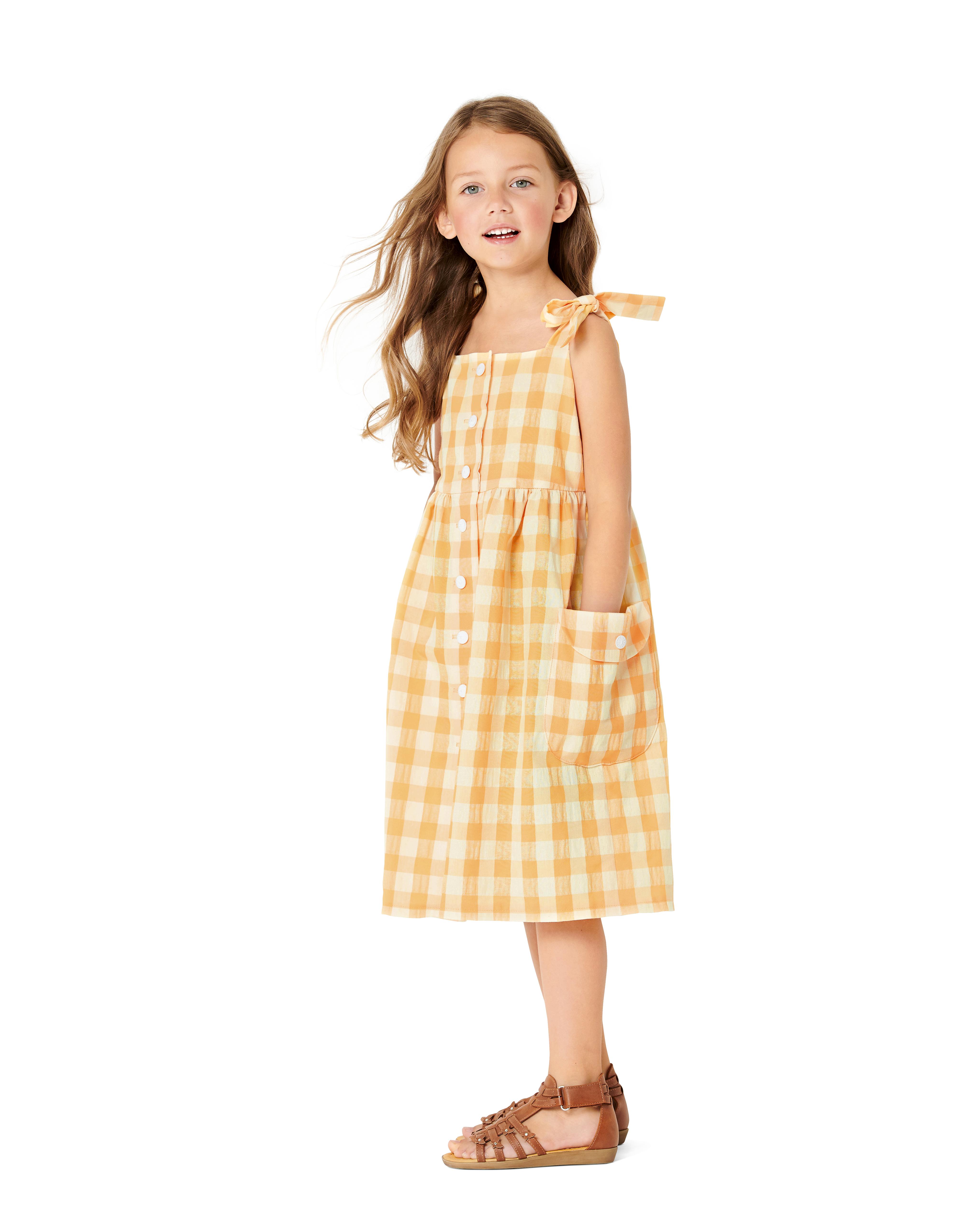 Burda B9304 Pinafore Dress with Front Button Fastening Sewing Pattern