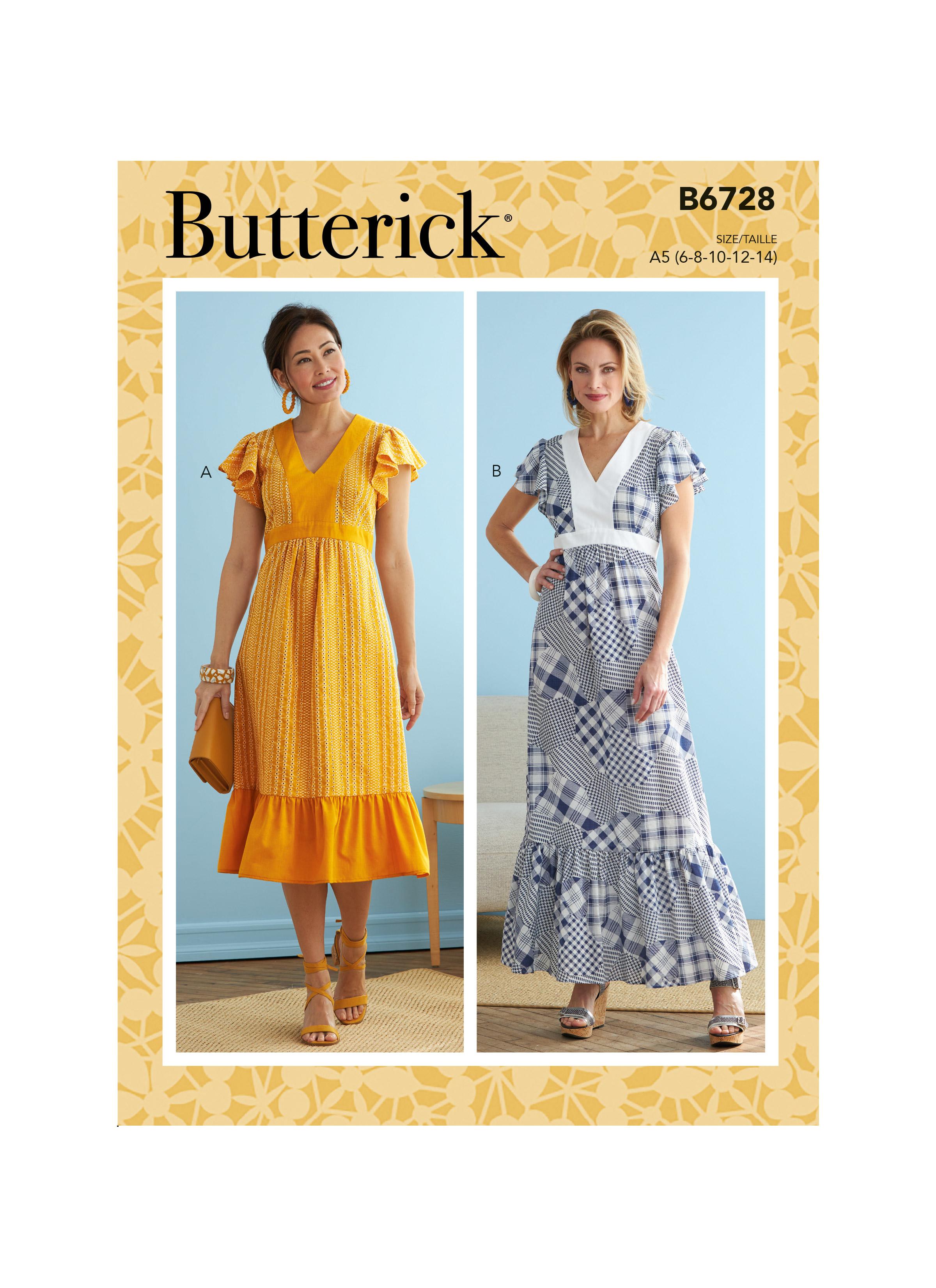 Butterick B6728 Misses' Dresses