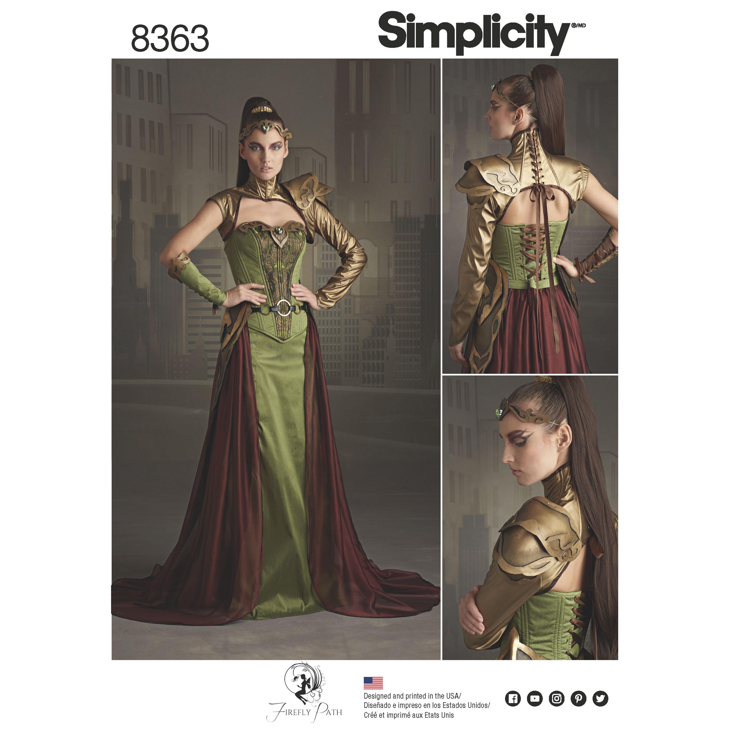 Simplicity S8363 Women's Fantasy Ranger Costume