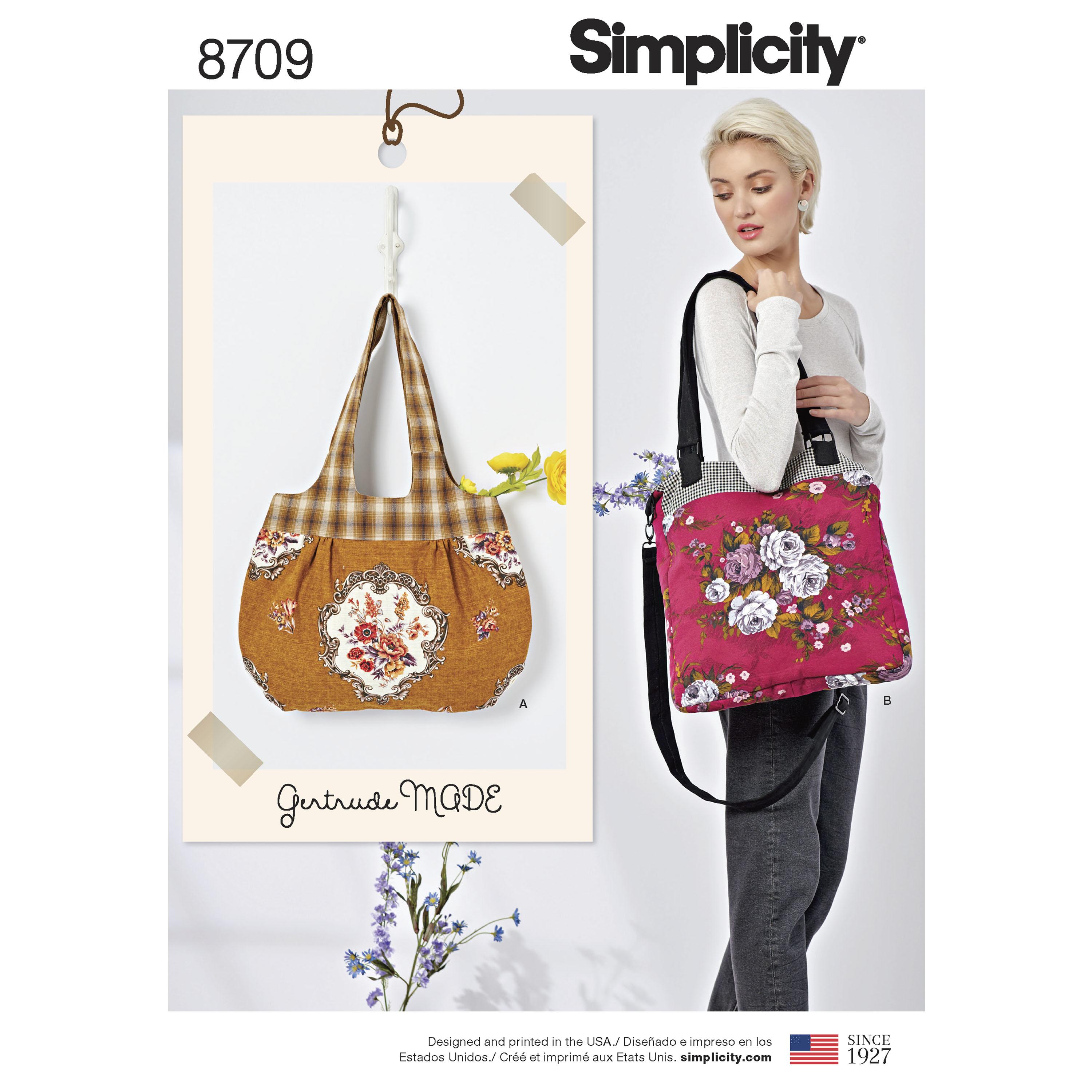 Simplicity S8709 Gertrude Made Bags