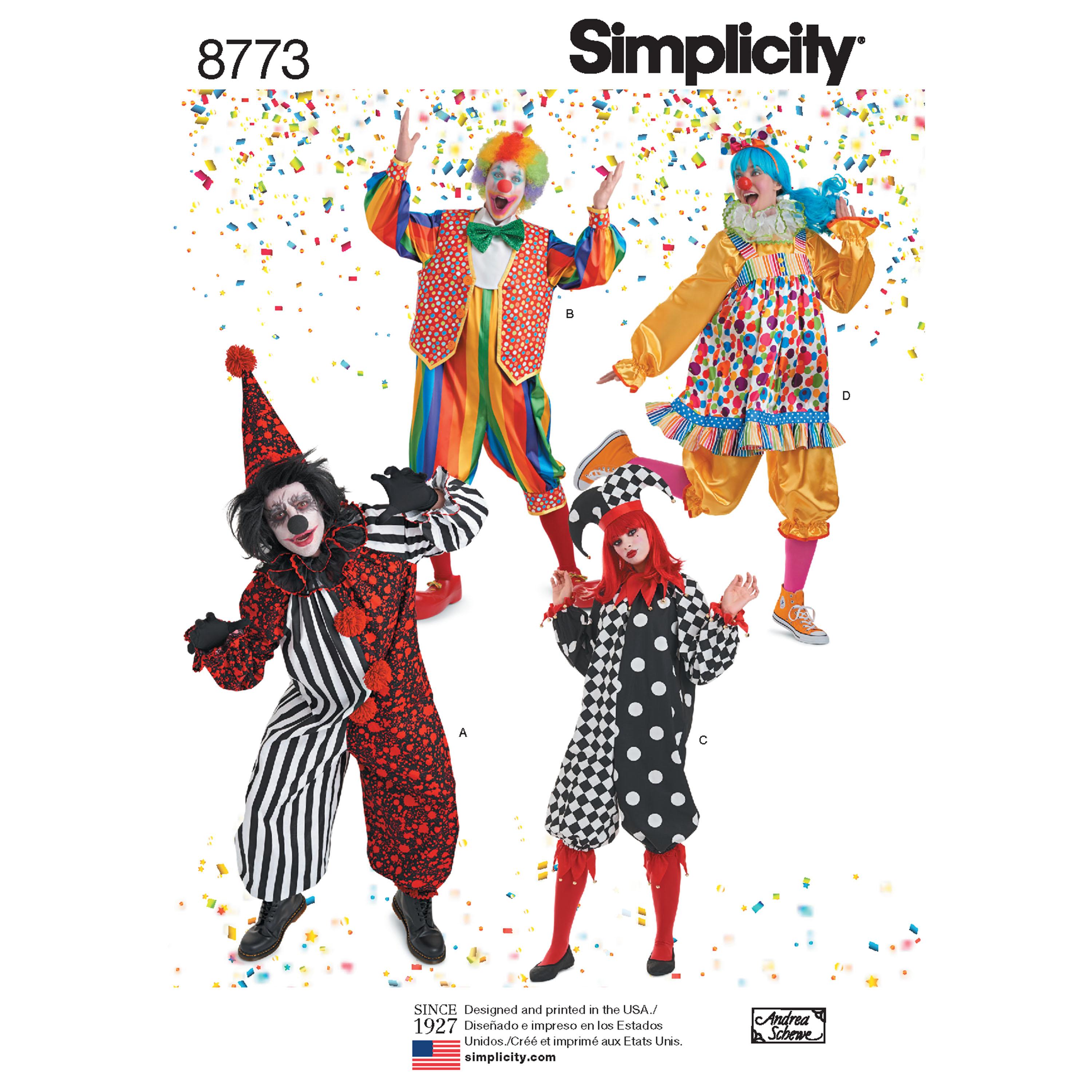 Simplicity S8773 Women's, Men's and Teens' Costumes