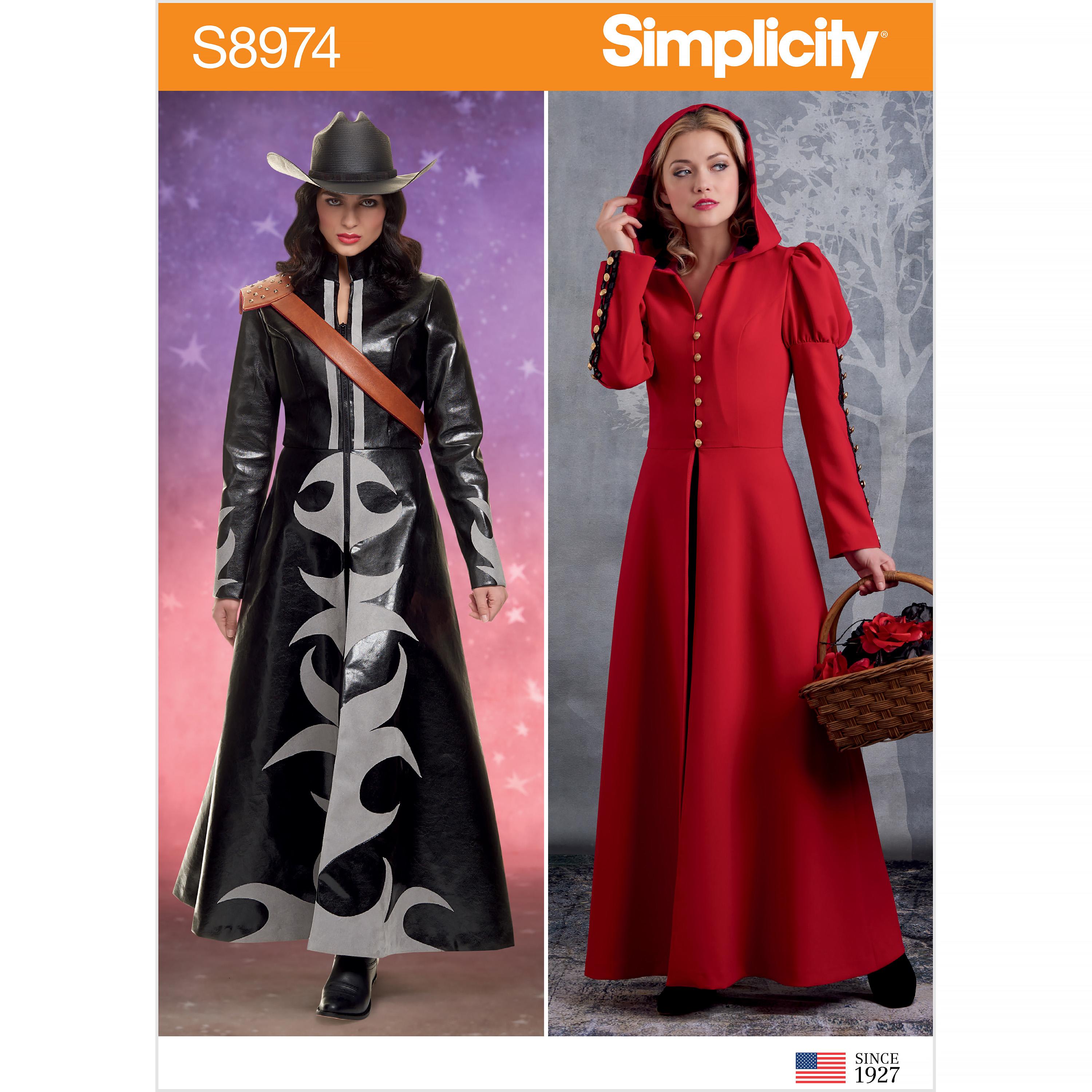 Simplicity S8974 Misses' Cosplay Coat Costume