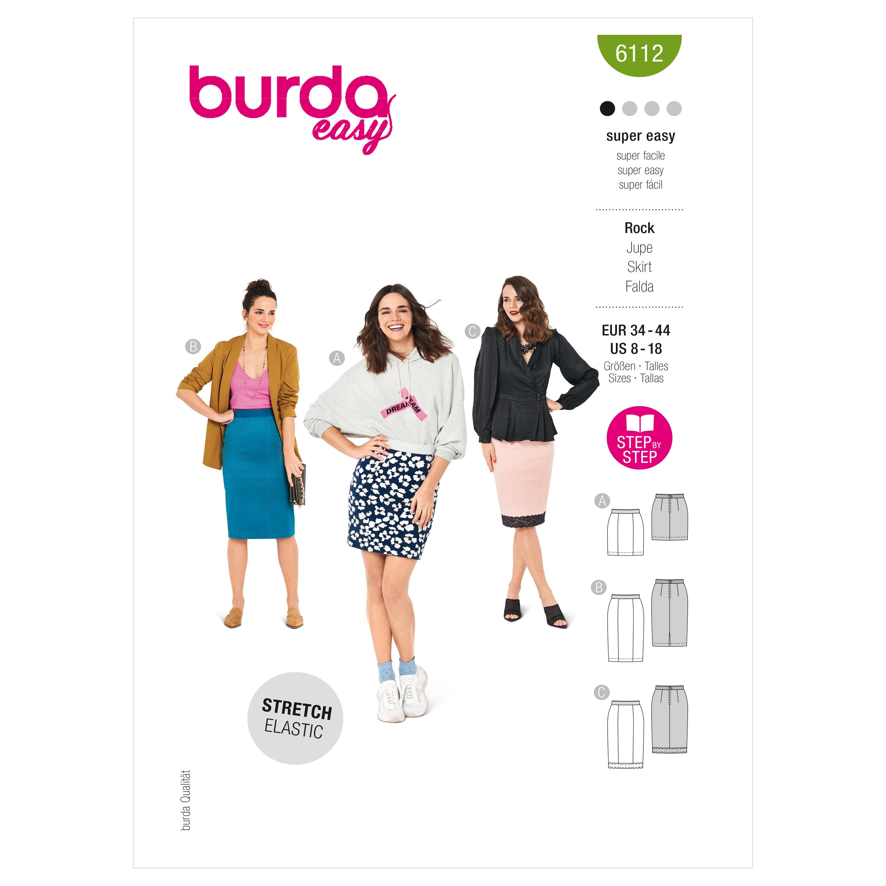 Burda Style Pattern 6112 Misses' Skirt