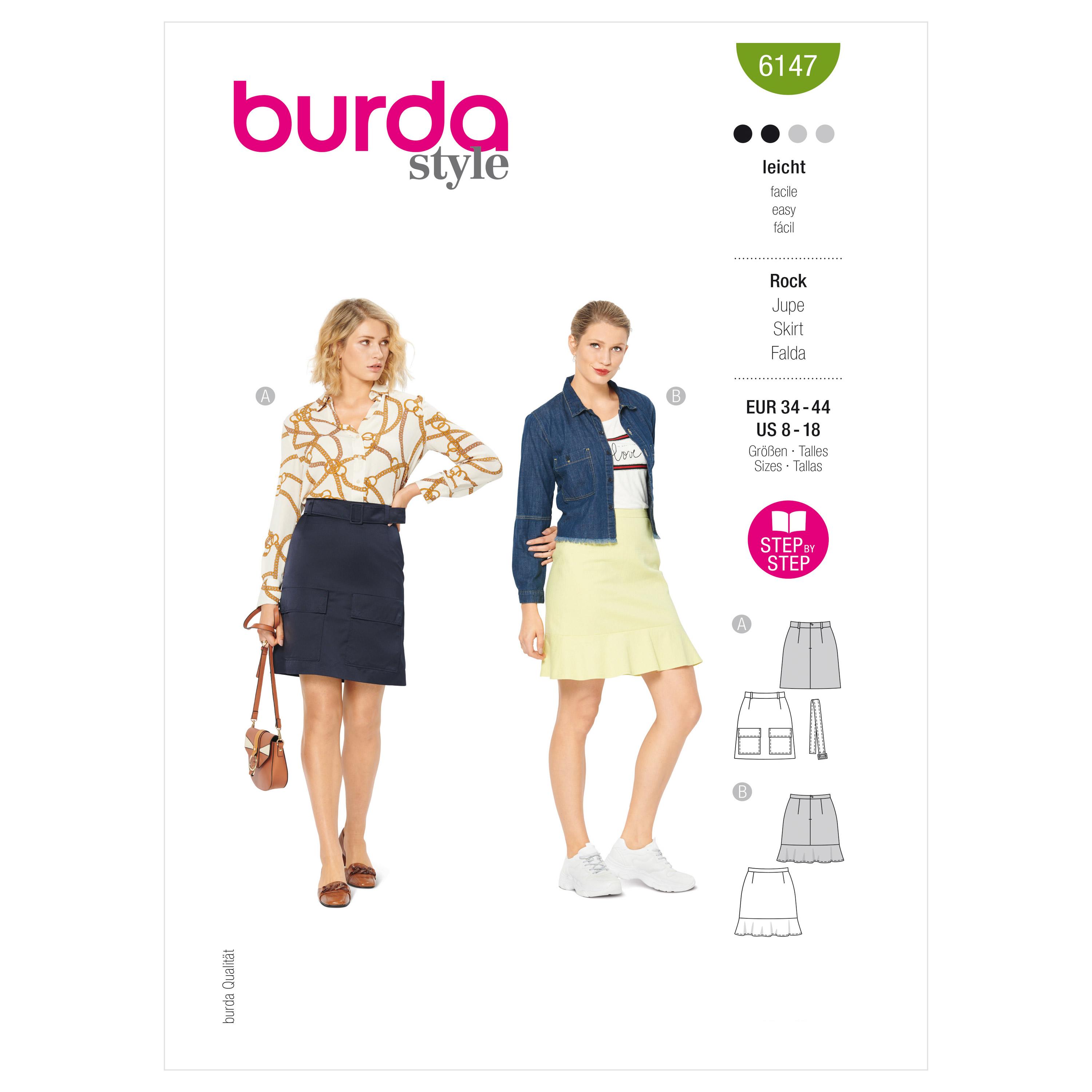 Burda Style Pattern 6147 Misses' Skirt