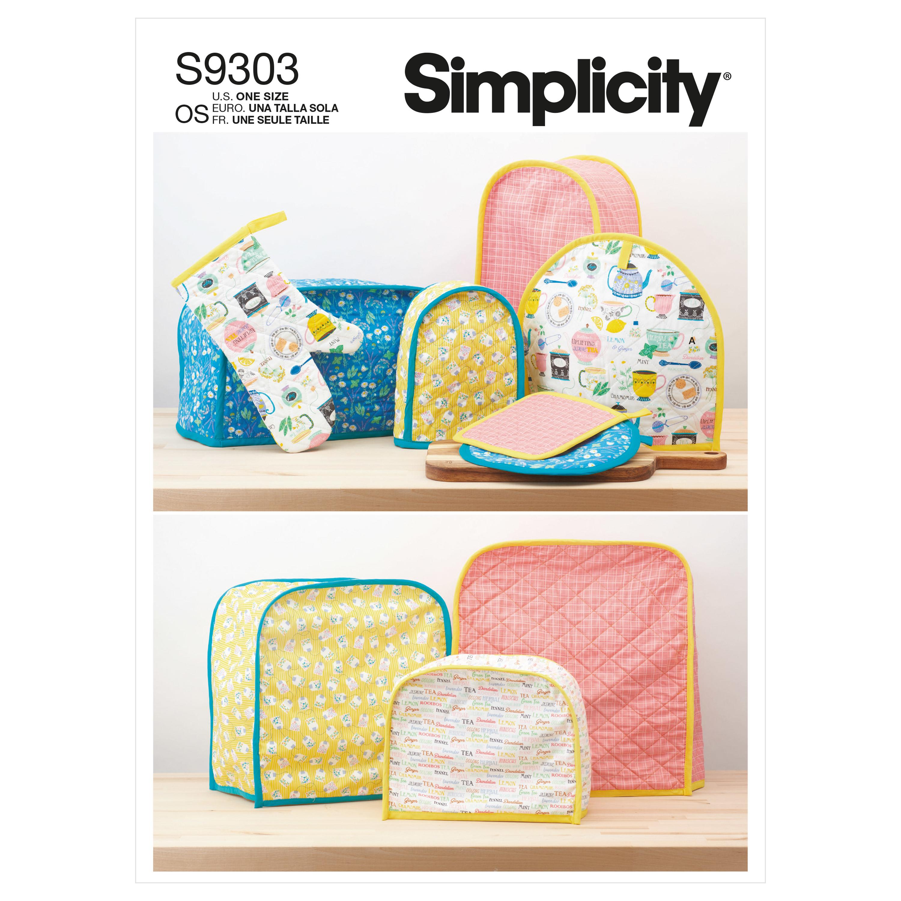 Simplicity Sewing Pattern S9303 Appliance Covers