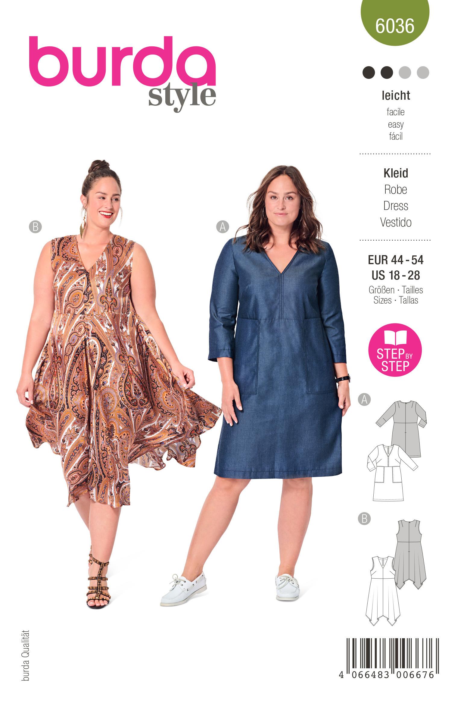 Burda BD6036 Dress Sewing Pattern
