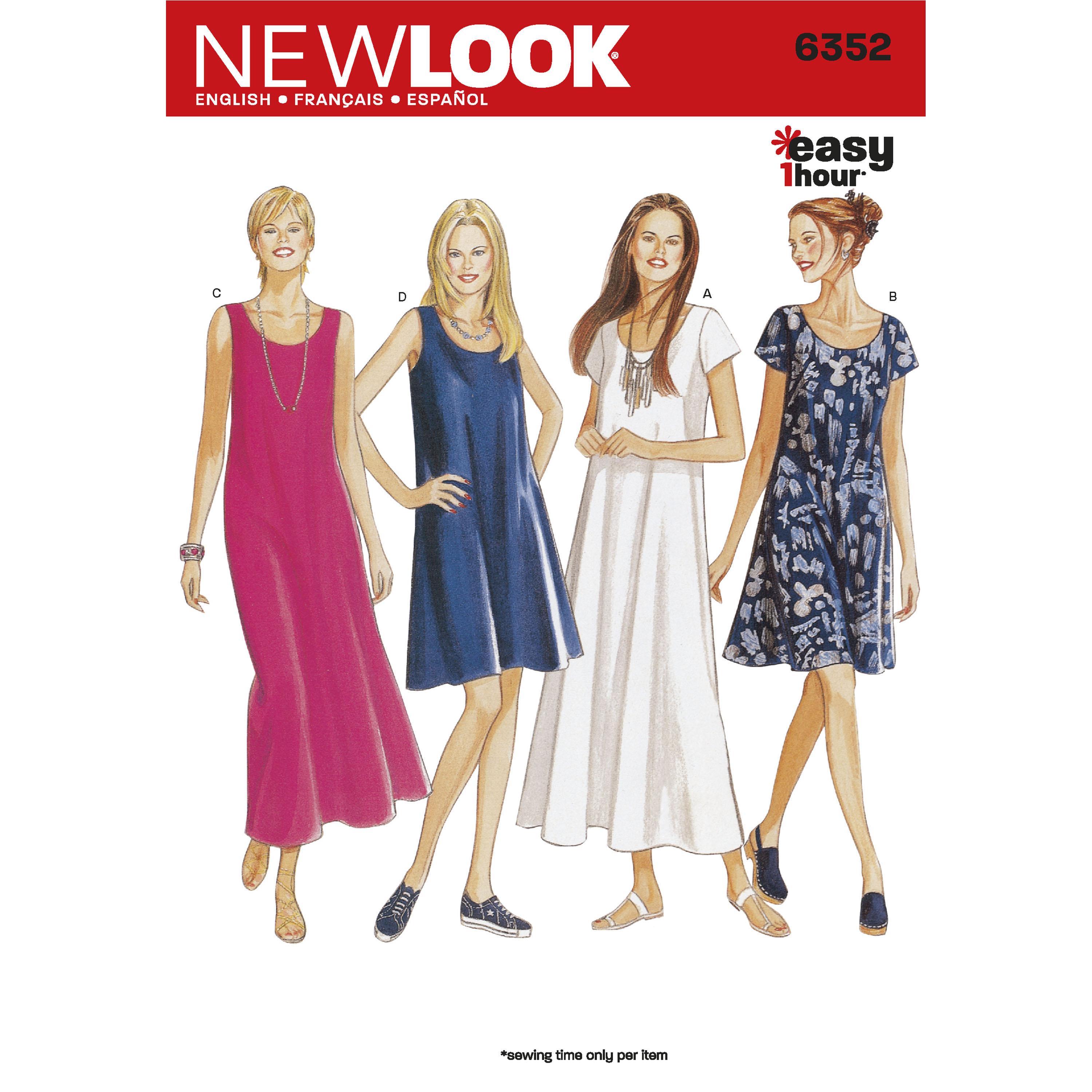 NewLook N6352 Misses Dresses