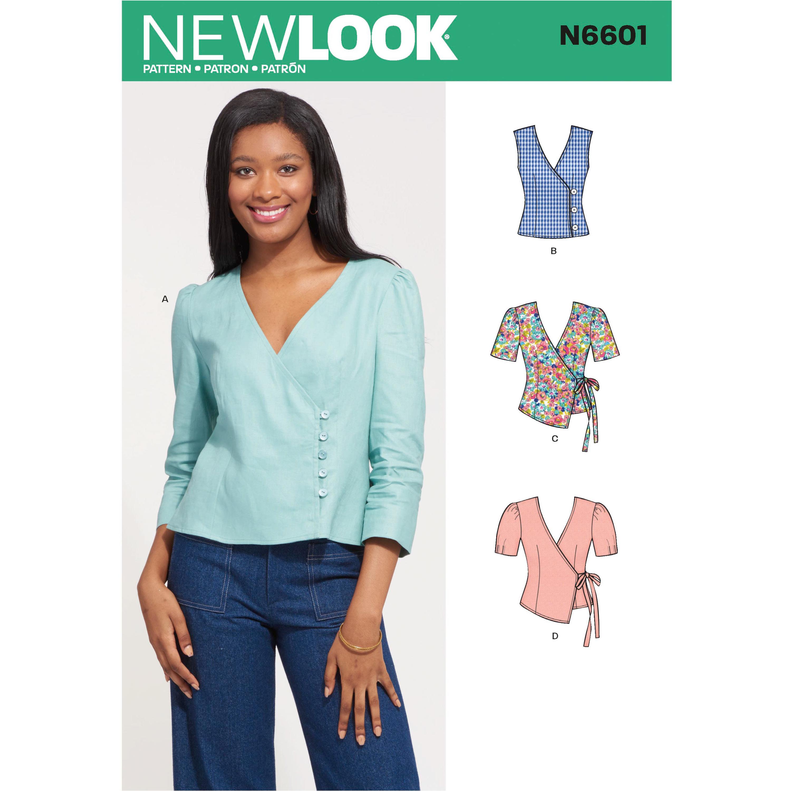 NewLook Sewing Pattern N6601 Misses' Tops
