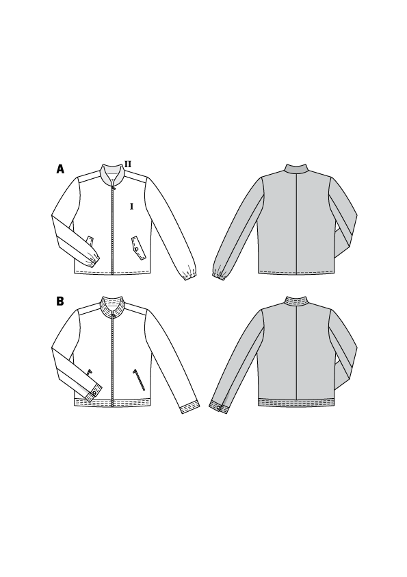Burda 6351 Men's jacket