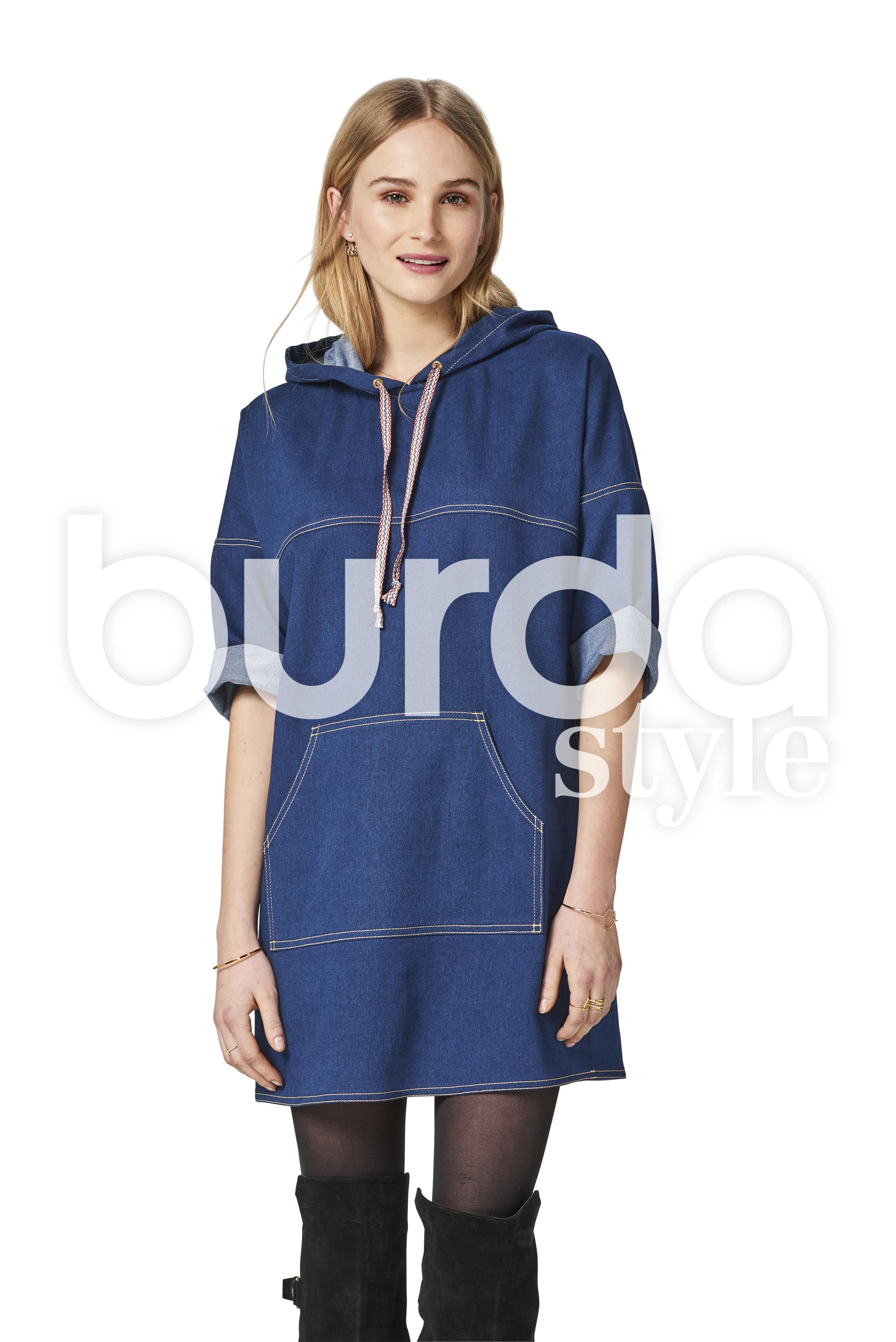 Burda B6475 Women's Hooded Dress
