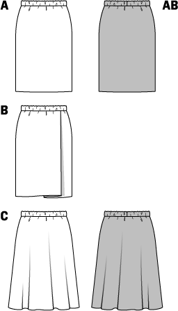 Burda B6937 Burda Skirts Sewing Pattern