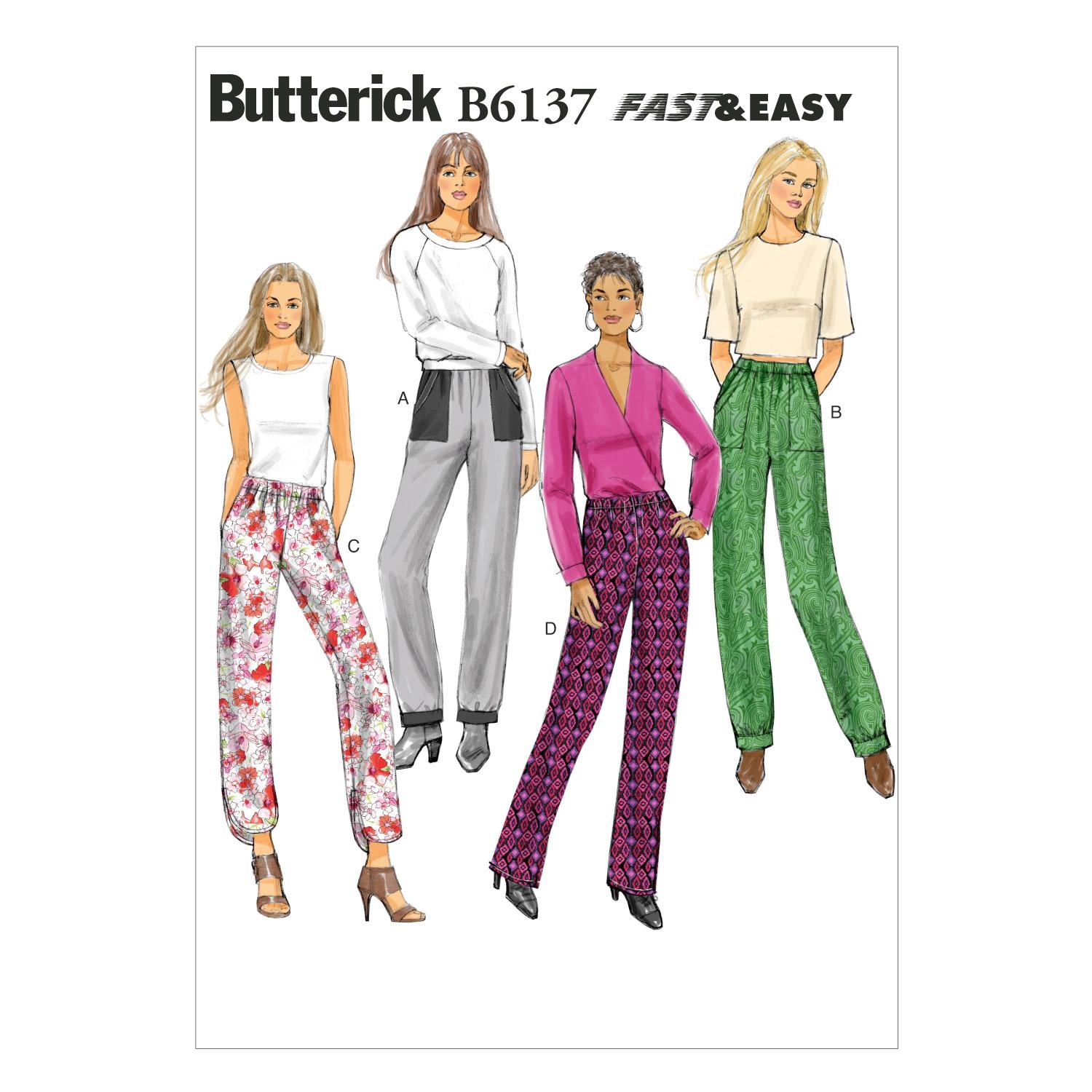 Butterick B6137 Misses' Pants