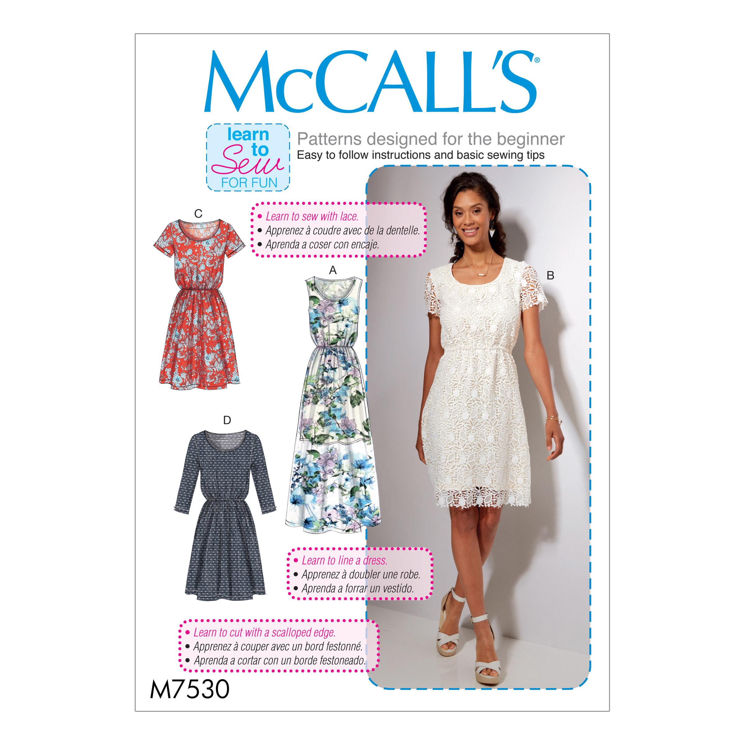 McCalls M7530 Misses Dresses