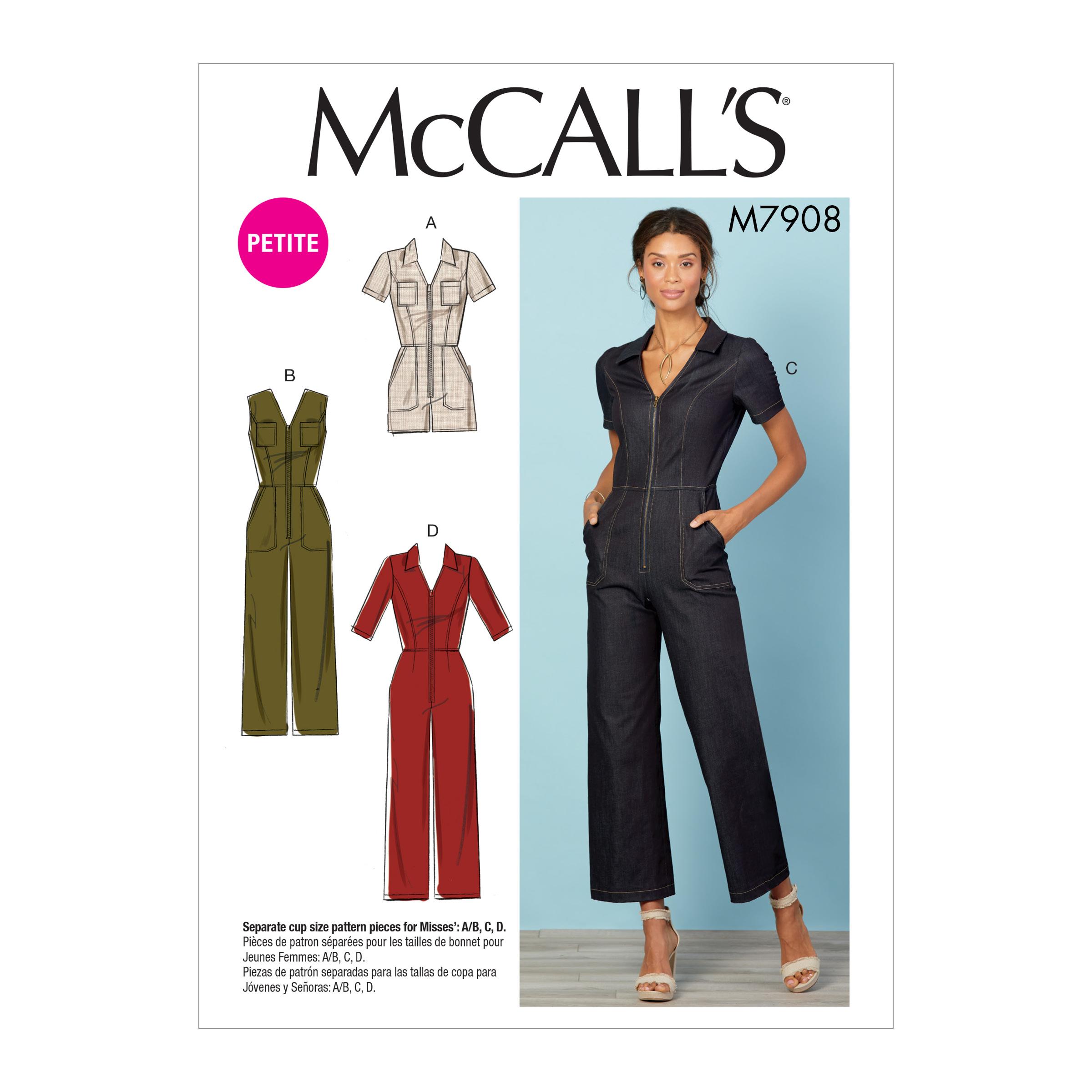 McCalls M7908 Misses Pants, Jumpsuits & Shorts