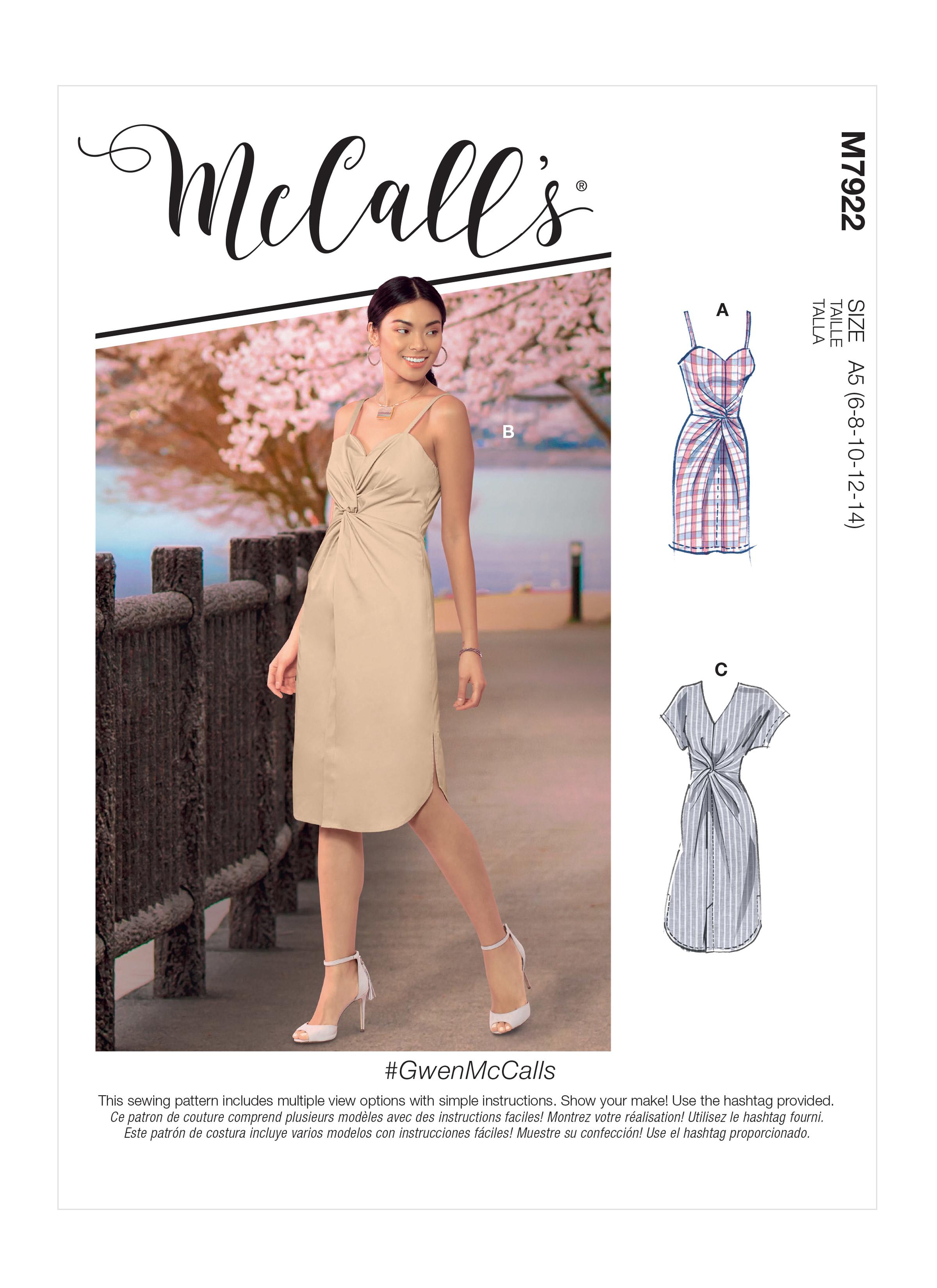McCalls M7922 Misses Dresses, Misses Prom, Evening & Bridal