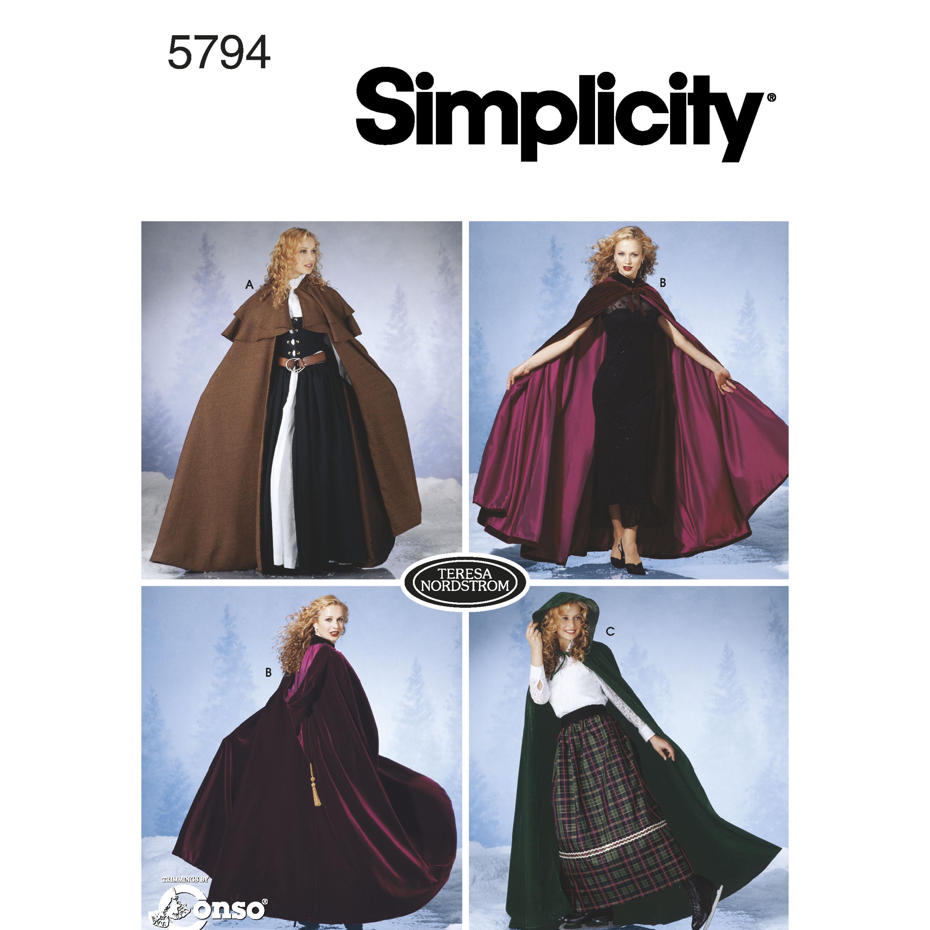 Simplicity S5794 Women's Costumes