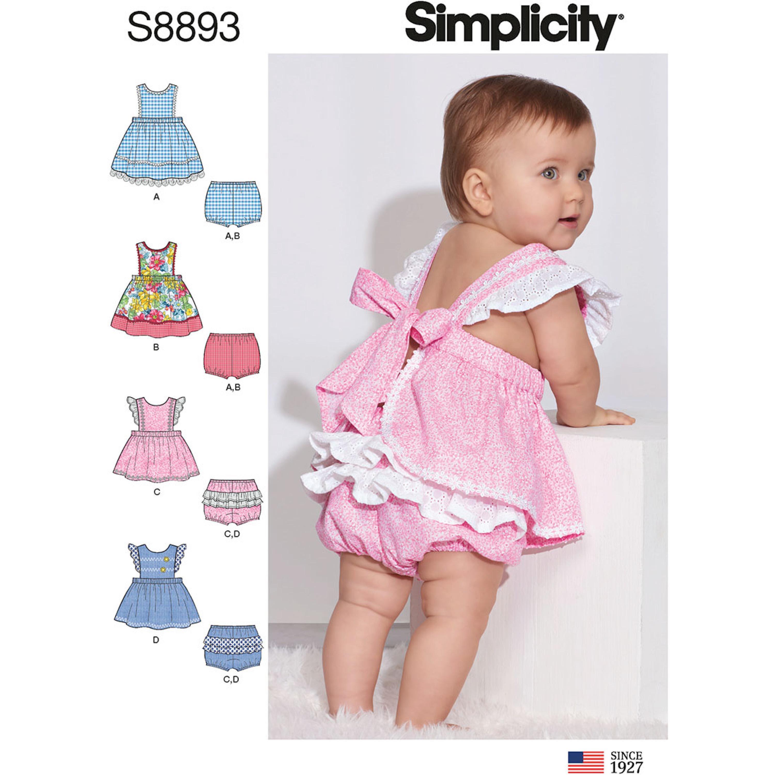 Simplicity S8893 Babies' Pinafores