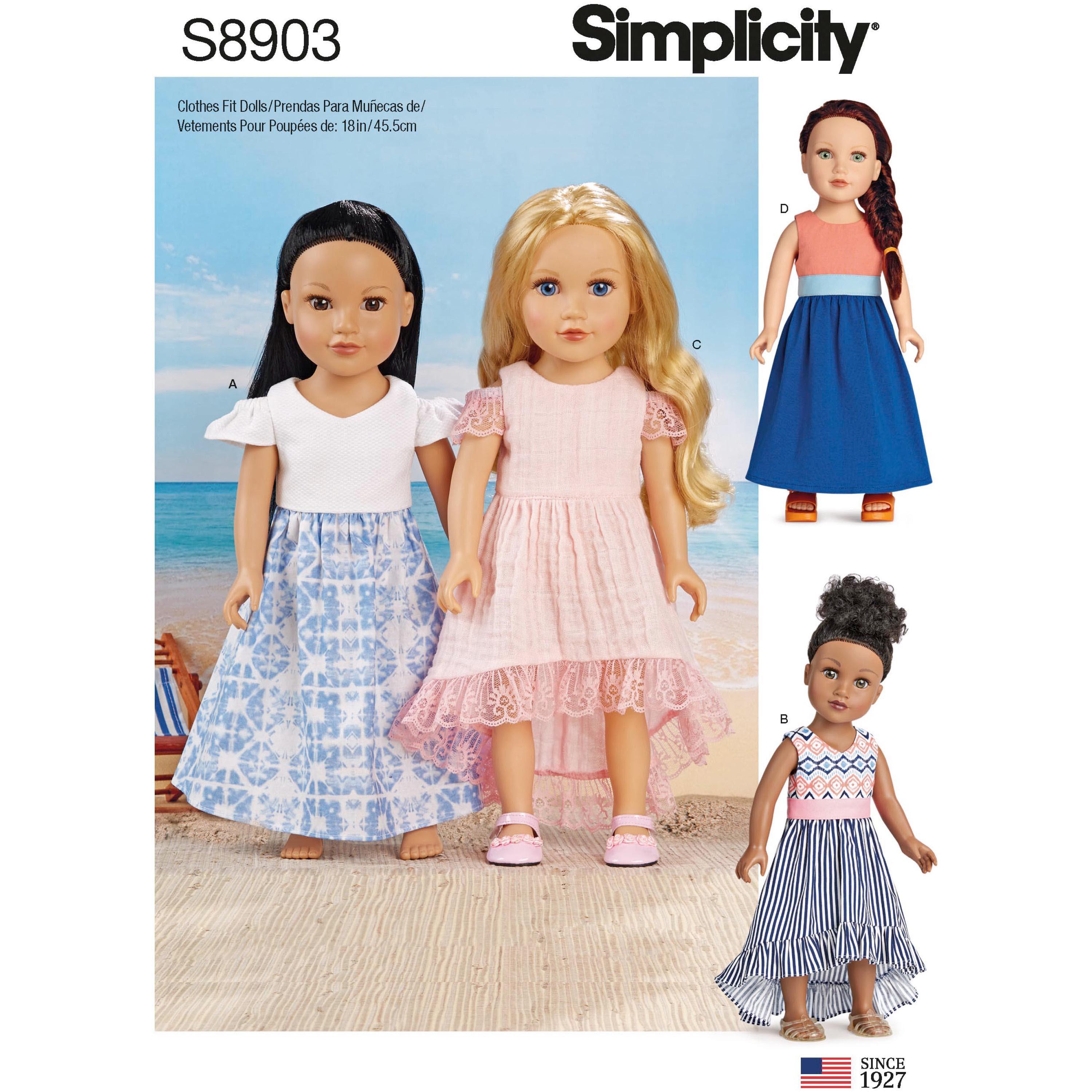 Simplicity S8903 18" Doll Clothes