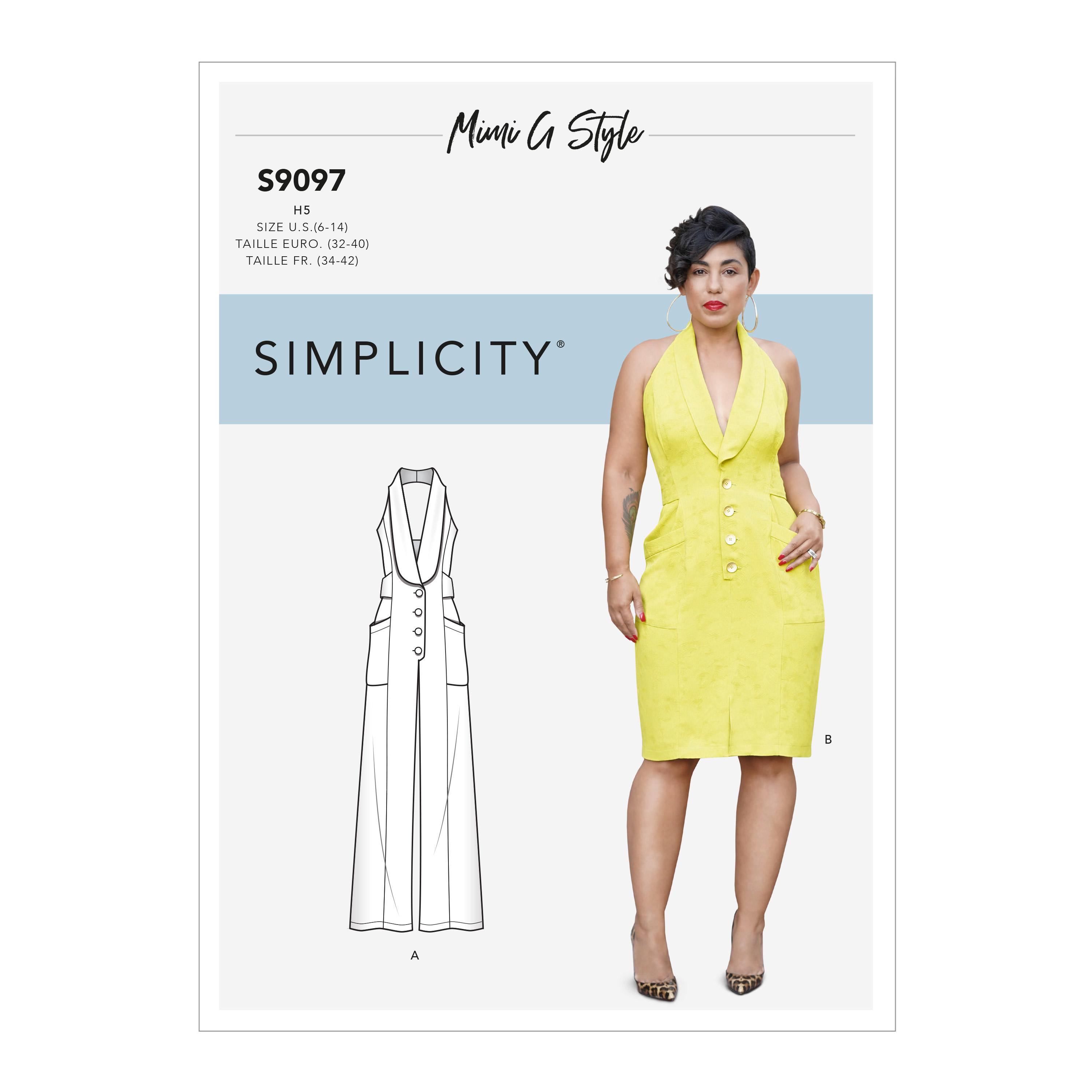 Simplicity S9097 Misses' Dress & Jumpsuit
