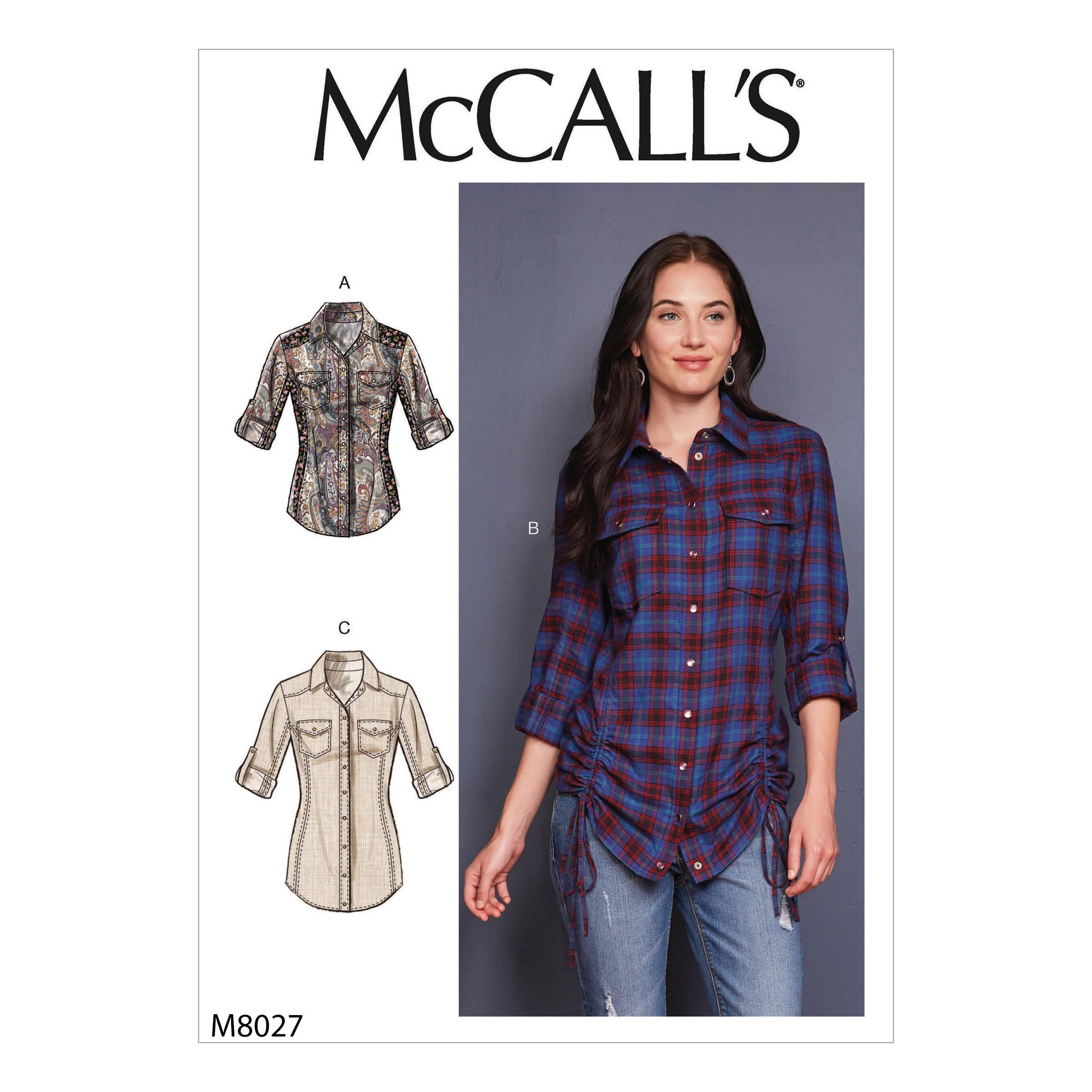 McCalls M8027 Misses Tops