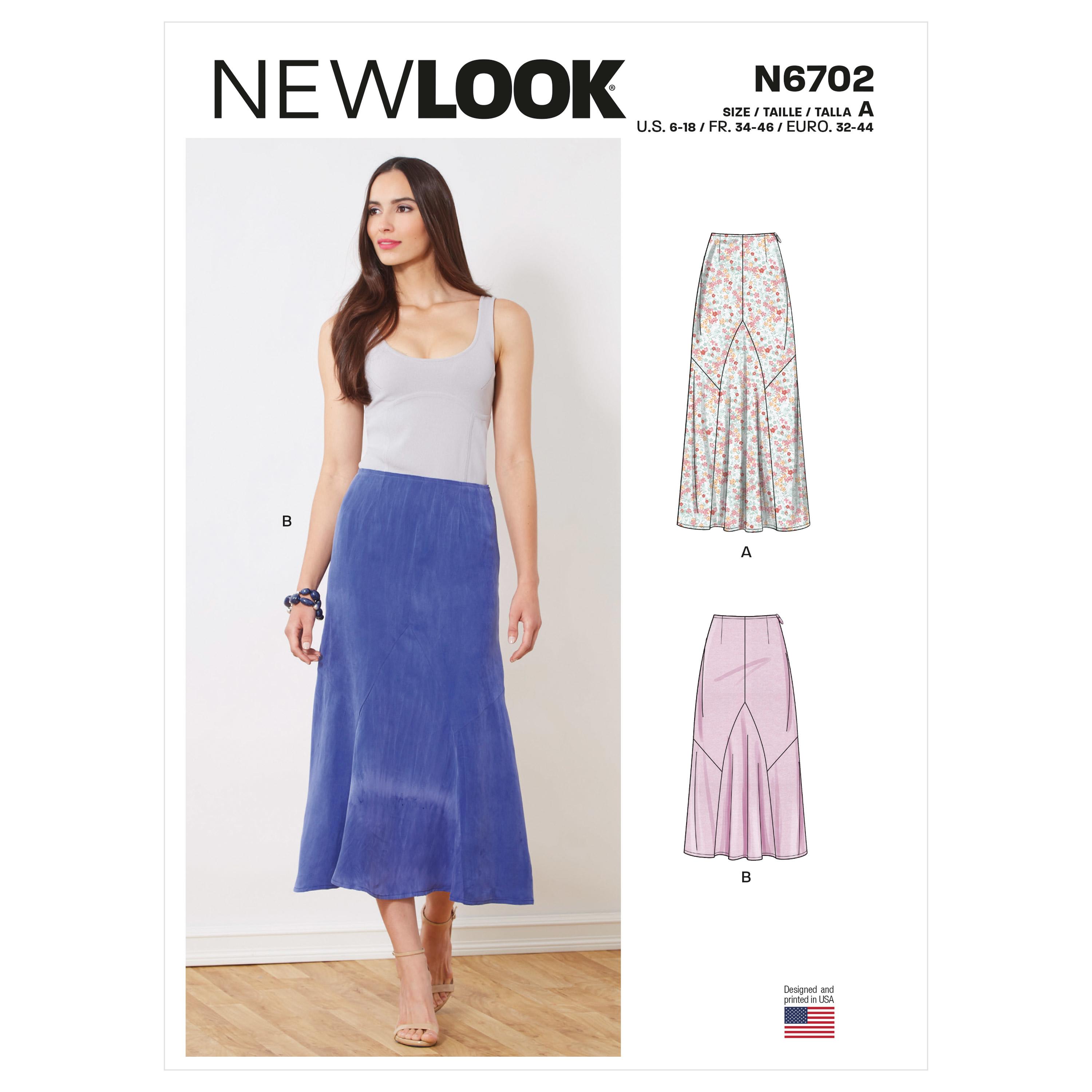 New Look Sewing Pattern N6702 Misses' Skirts