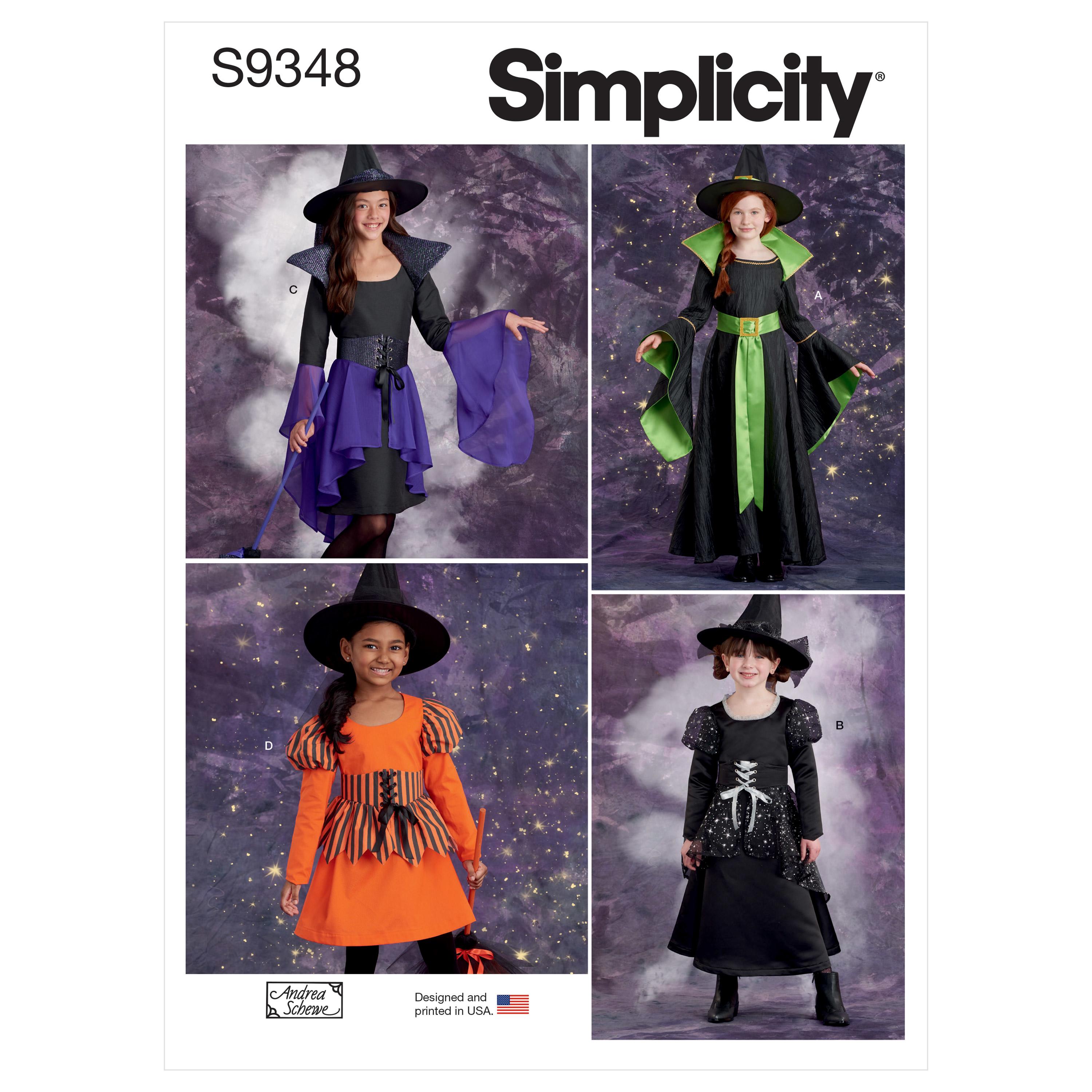 Simplicity Sewing Pattern S9348 Children's and Girls' Costumes