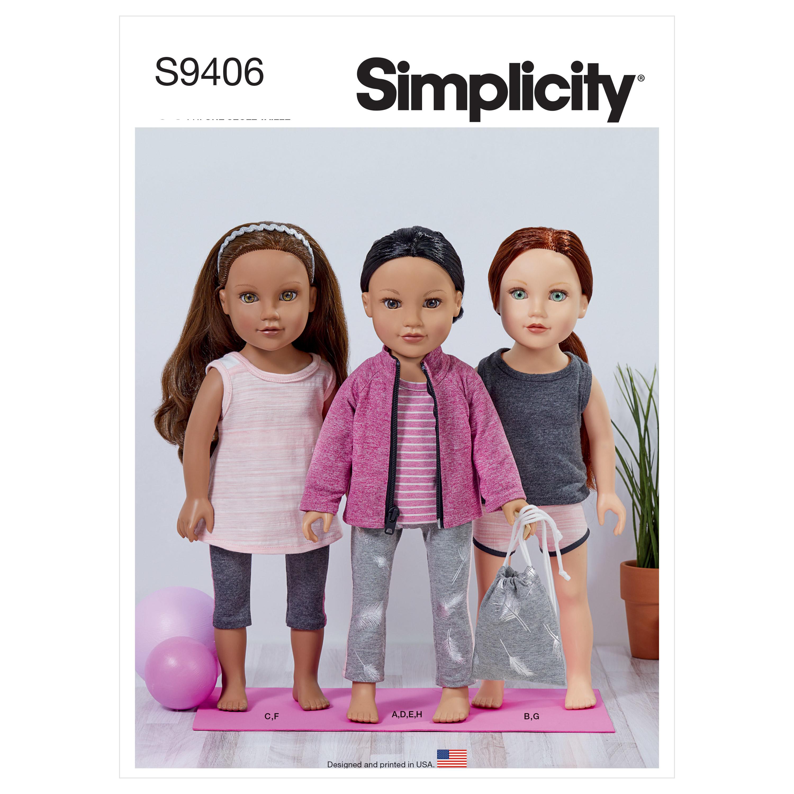Simplicity Sewing Pattern S9406 18" Doll Clothes