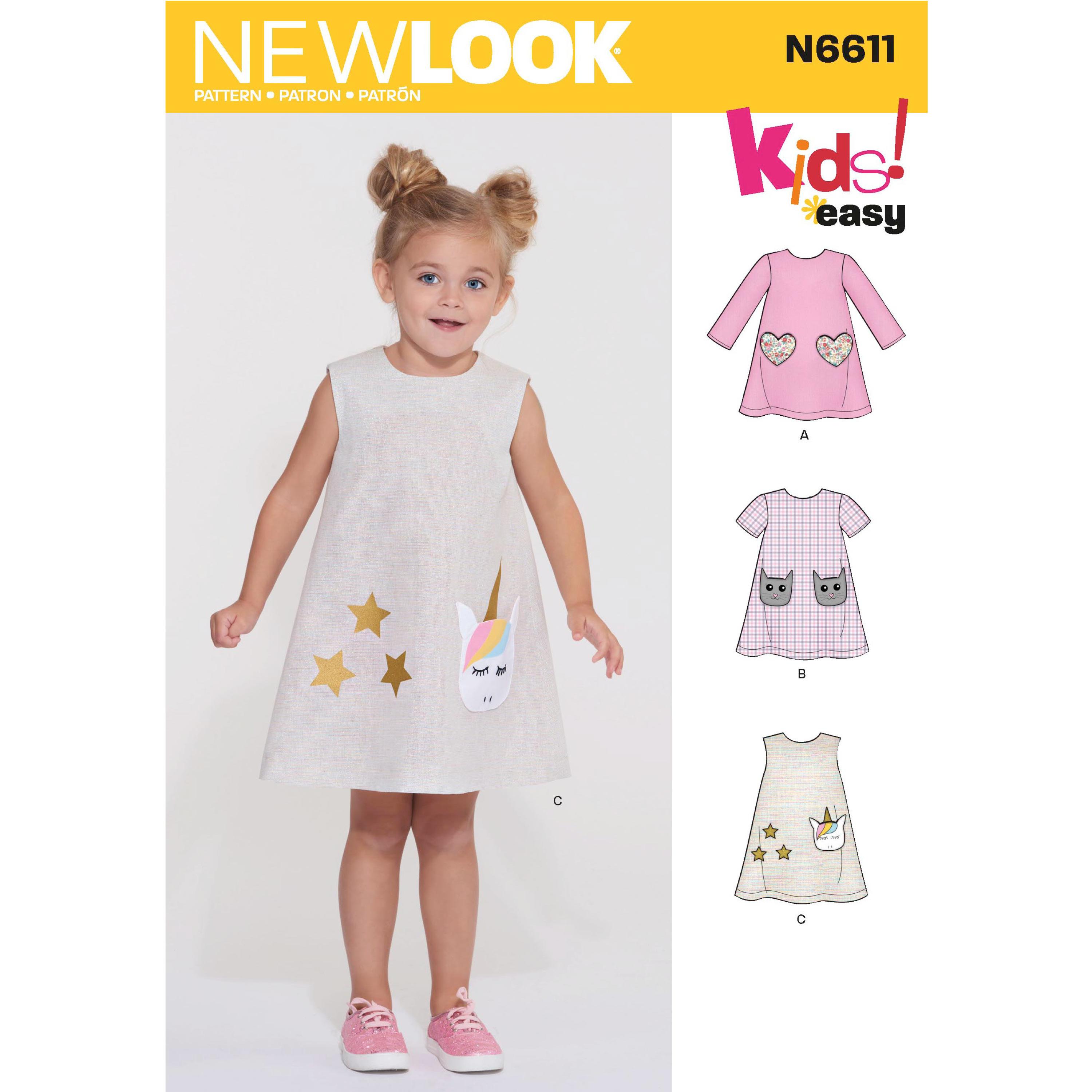 NewLook Sewing Pattern N6611 Children's Novelty Dress