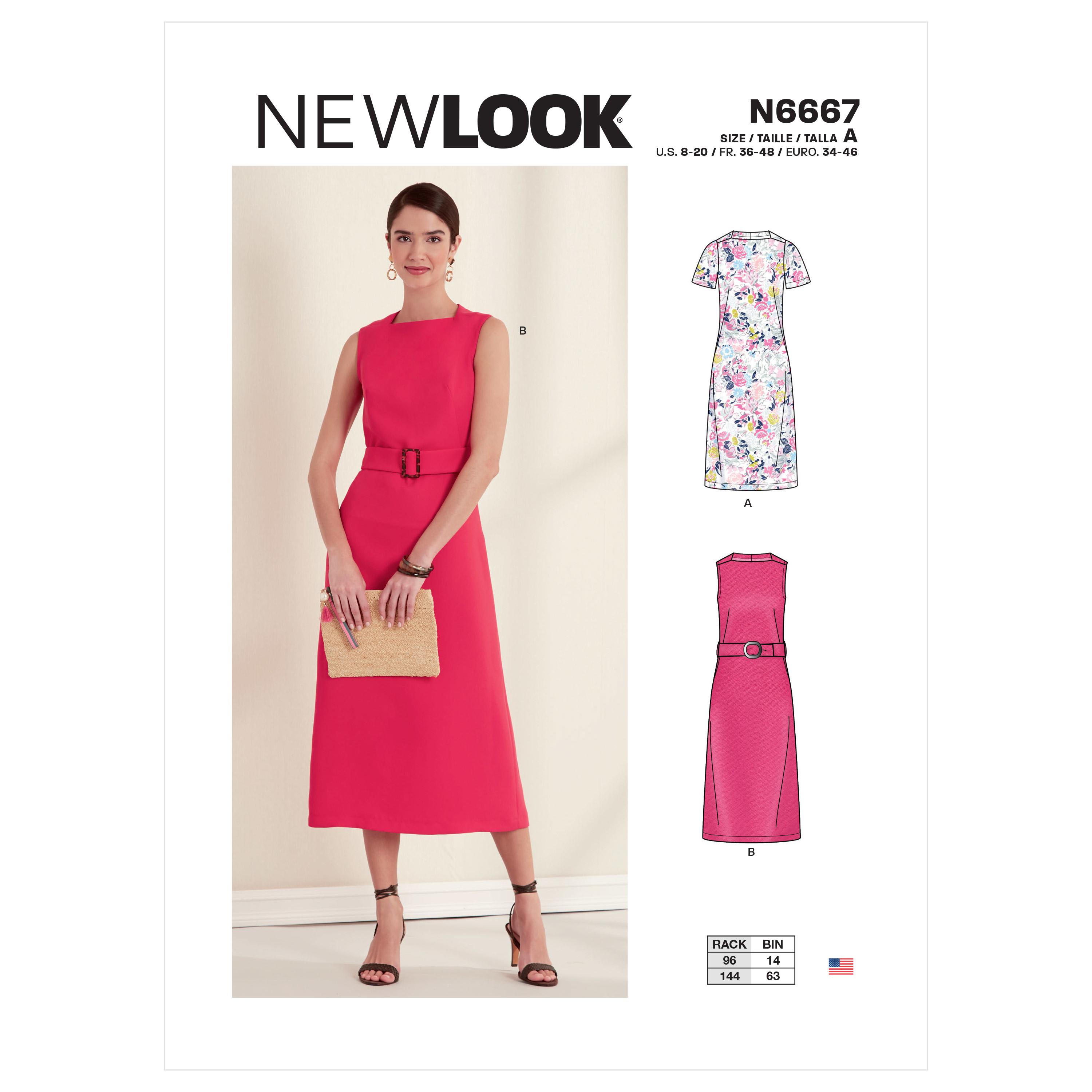 New Look Sewing Pattern N6667 Misses' Dress