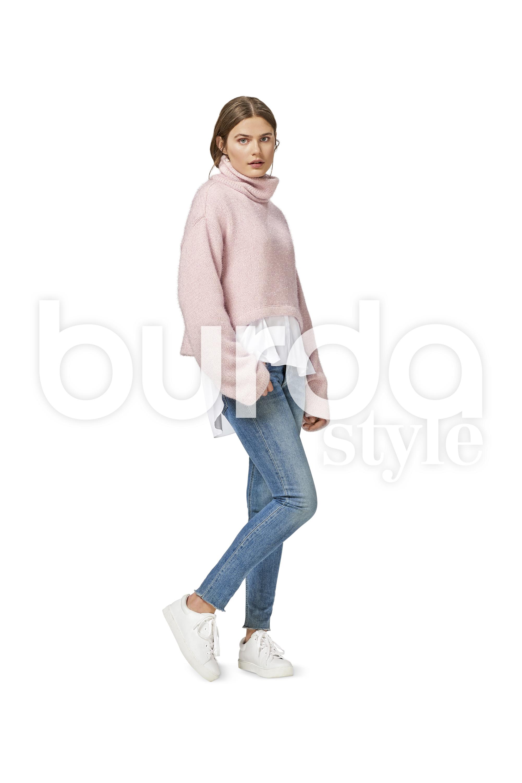 Burda B6476 Women's Pullover Collared Top