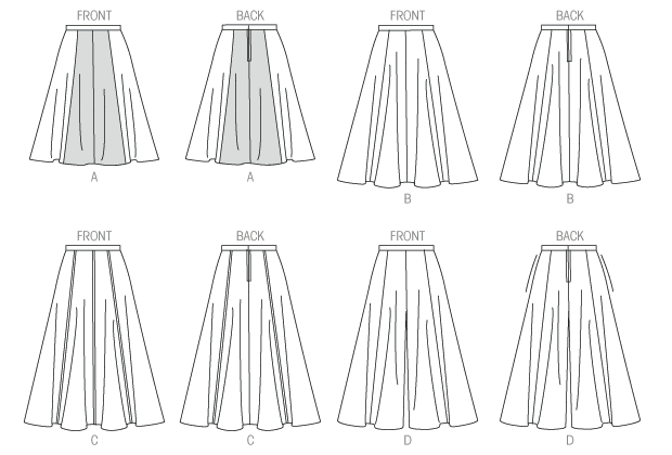 Butterick B6179 Misses' Skirt and Culottes
