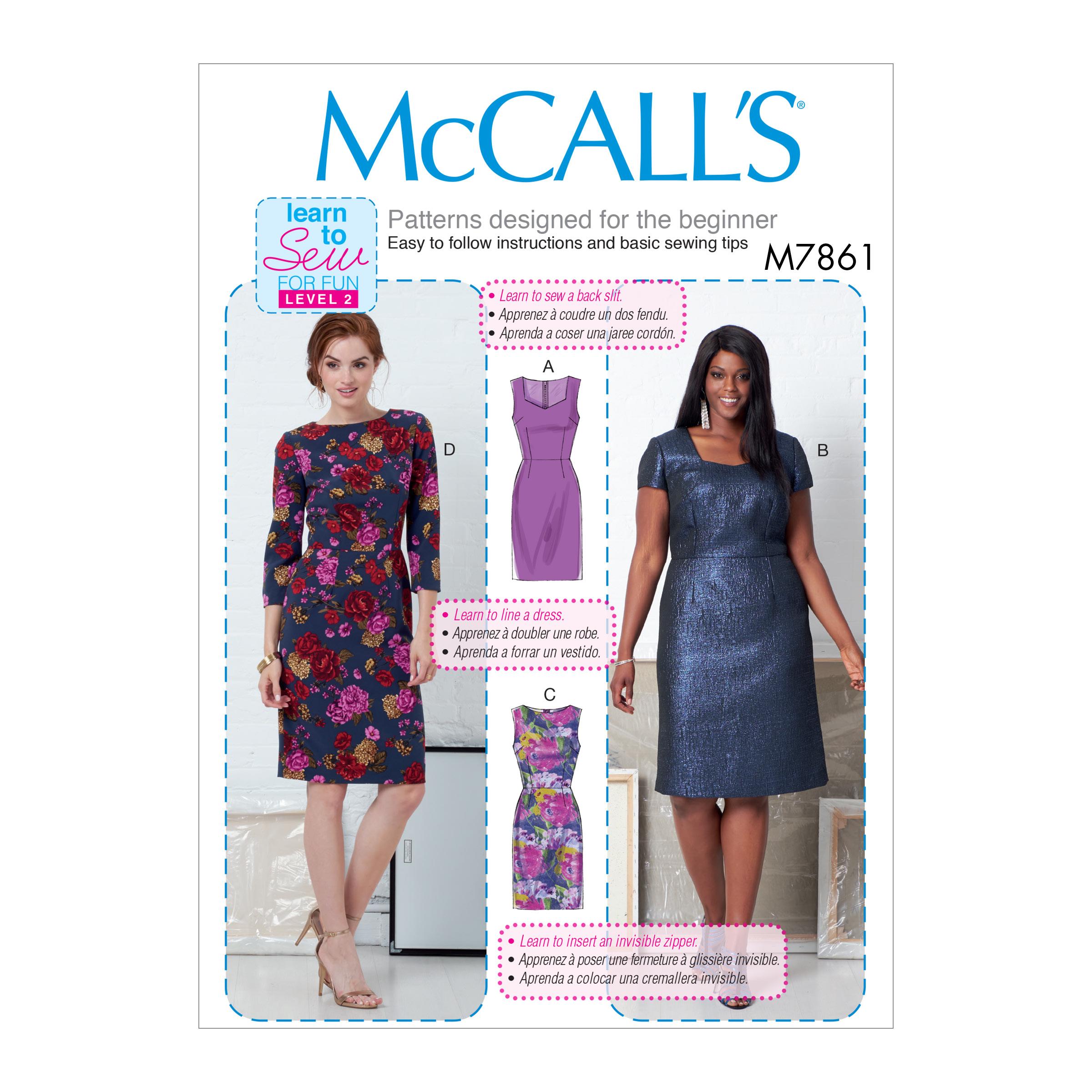 McCalls M7861 Misses Dresses